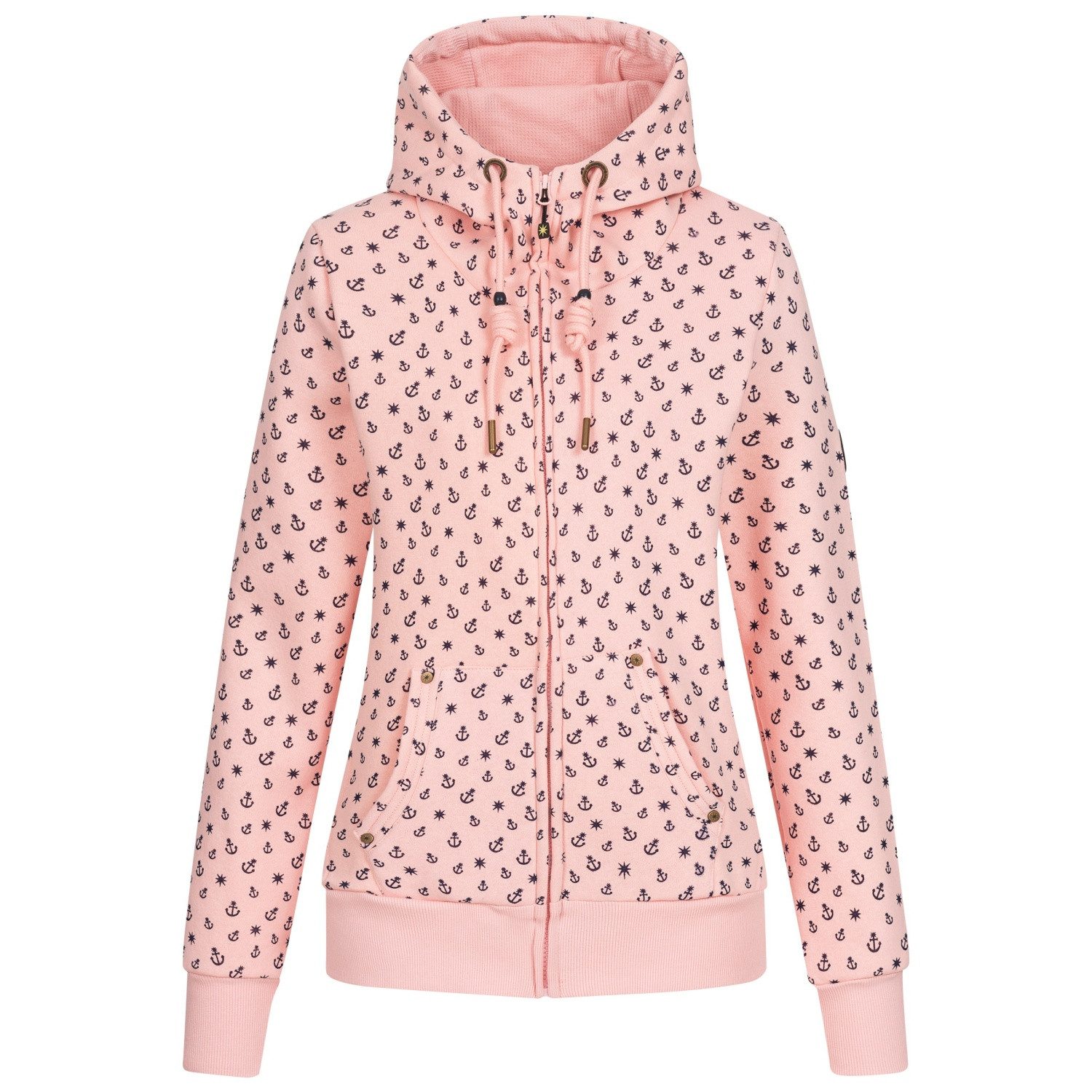 ankerglut Fleecejacke Ankerglut Freundschaft Damen Sweatshirt Jacke günstig online kaufen