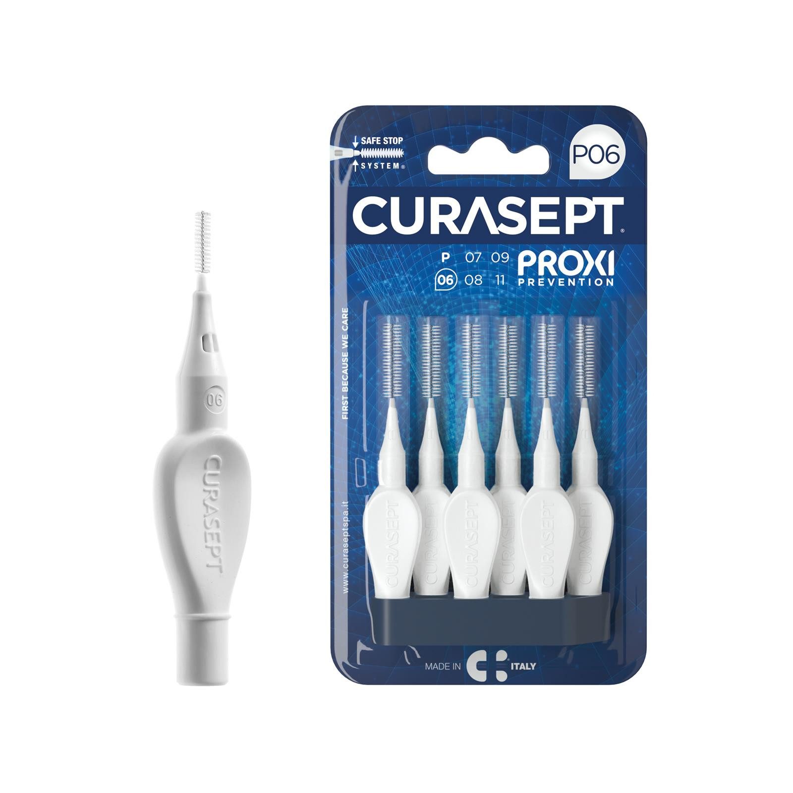 Curasept Interdentalbürsten Curasept Proxi Interdentalbürsten P06 - 6 Stück Weiß 0,6 mm