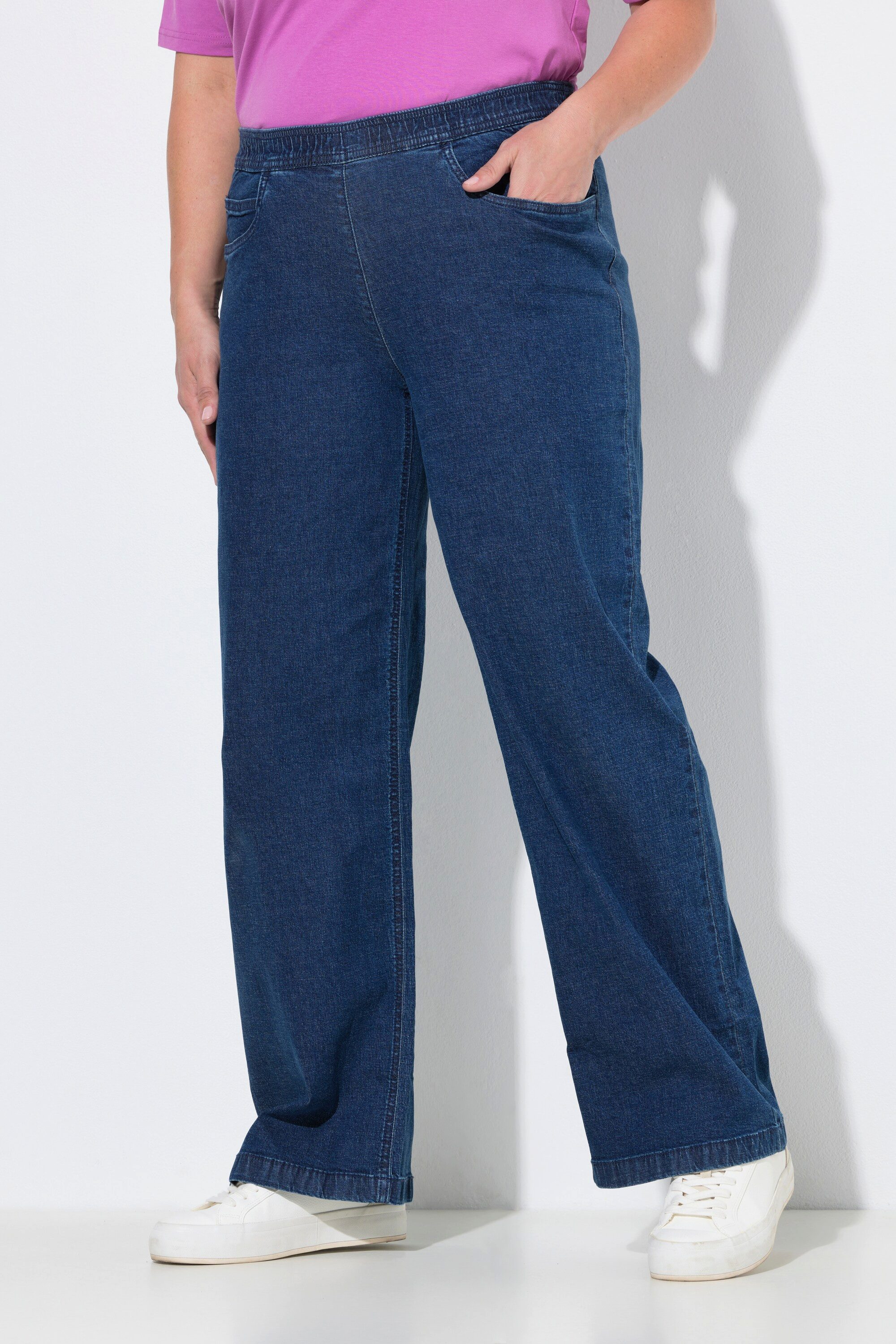 Ulla Popken Funktionshose Marlenejeans Mary weiter 5-Pocket-Schnitt