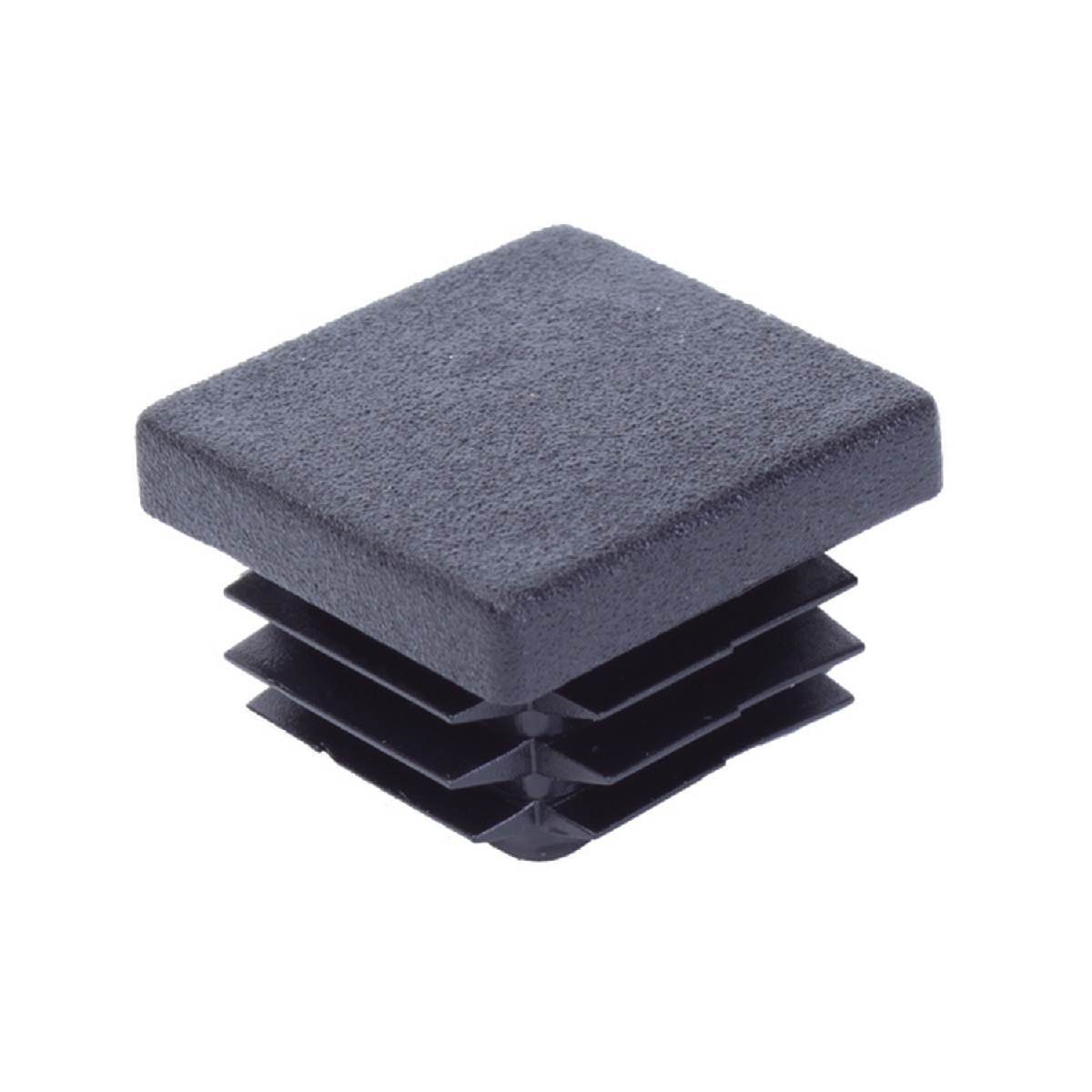 Pfostenkappe 4 Stück Pfostenkappe für Universalpfosten 30 x 30 mm, Kunststoff schwa