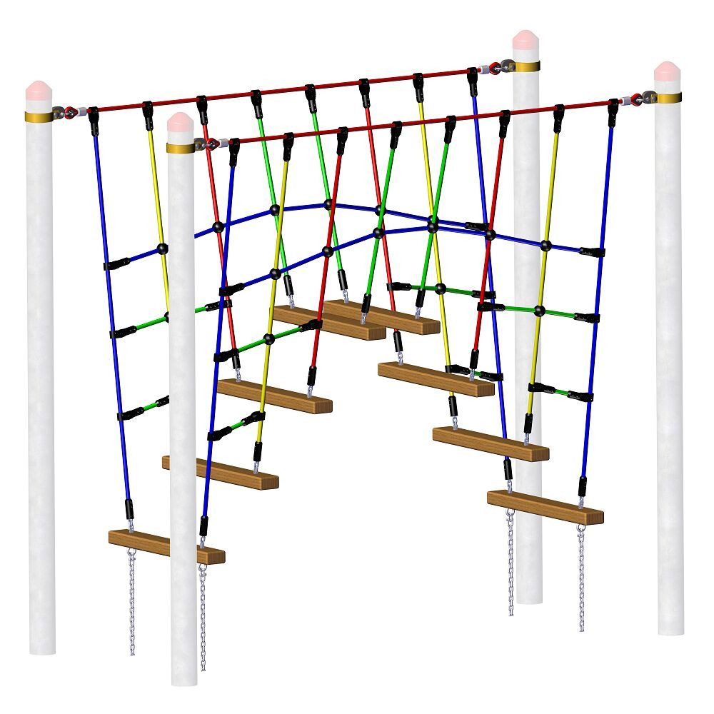 Klettergerüst Vario-Kletterpark Einzelelement Brücke