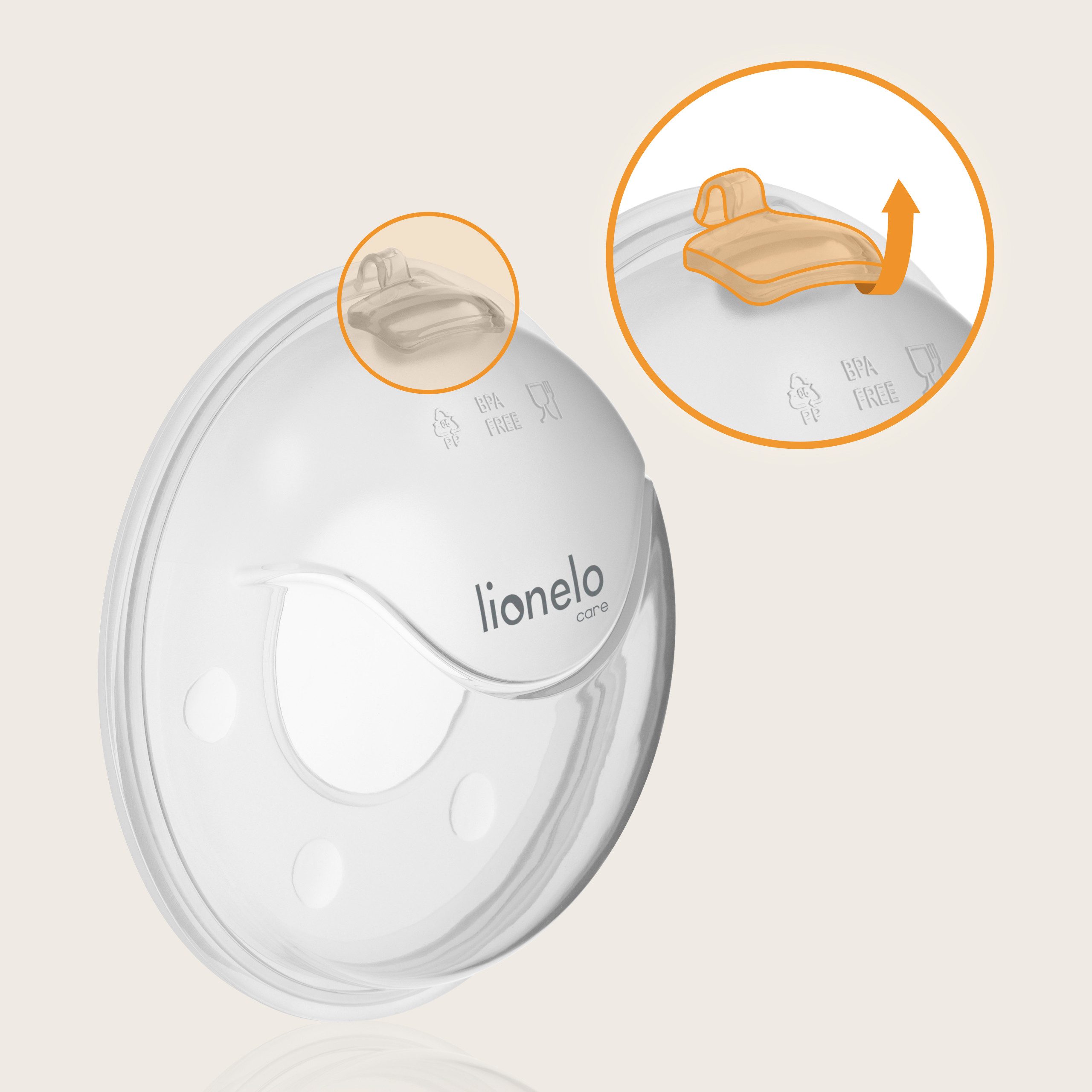 lionelo Milchbehälter MILKY PLUS, 2er-Set/40 ml pro Stück/Etui/leicht/sterilisierbar