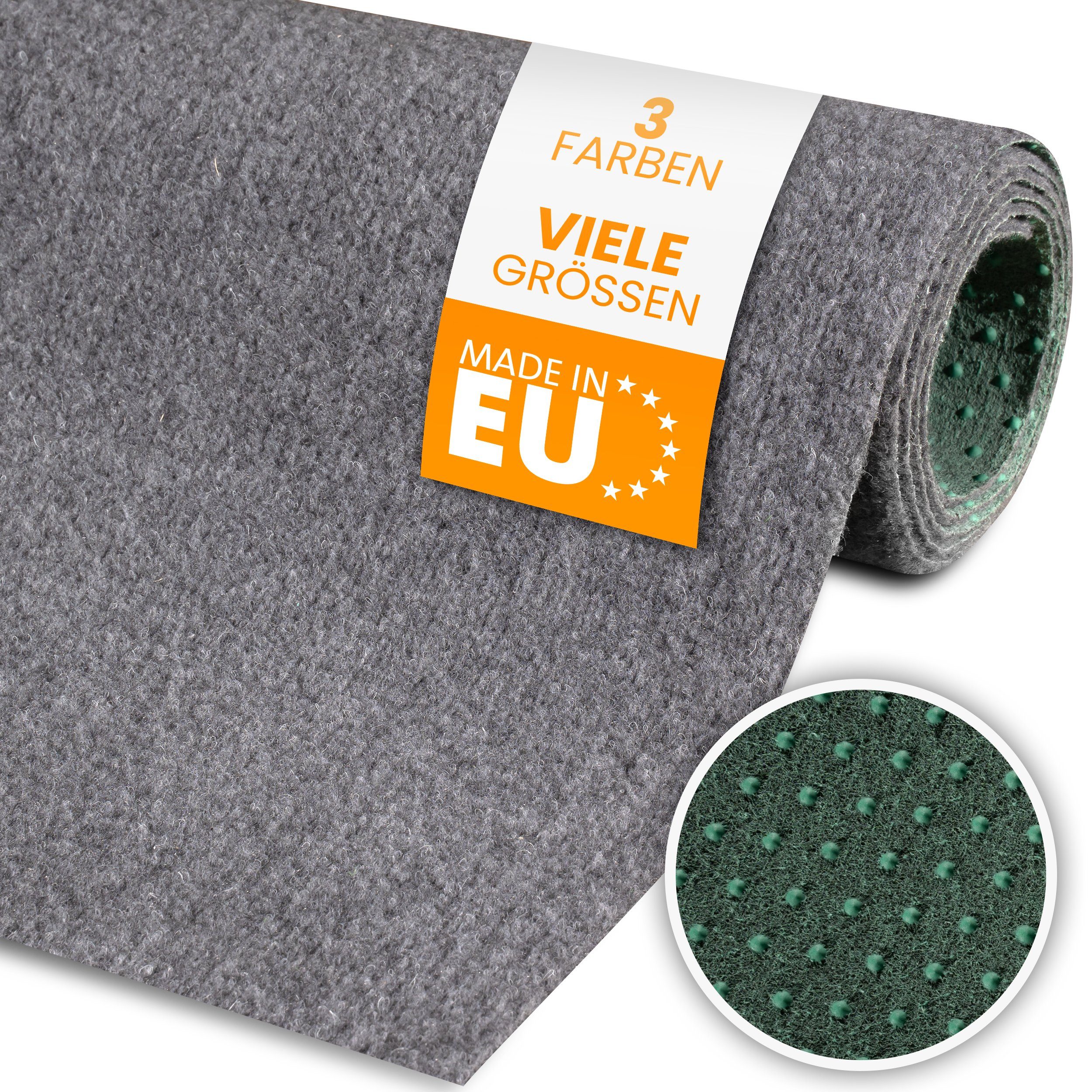 comflor Outdoorteppich Balkon Teppich, Rasenteppich o. Kunstrasen mit Noppen als Meterware, wasserfest - mit Antirutschnoppen - UV-stabil - ideal für Balkone