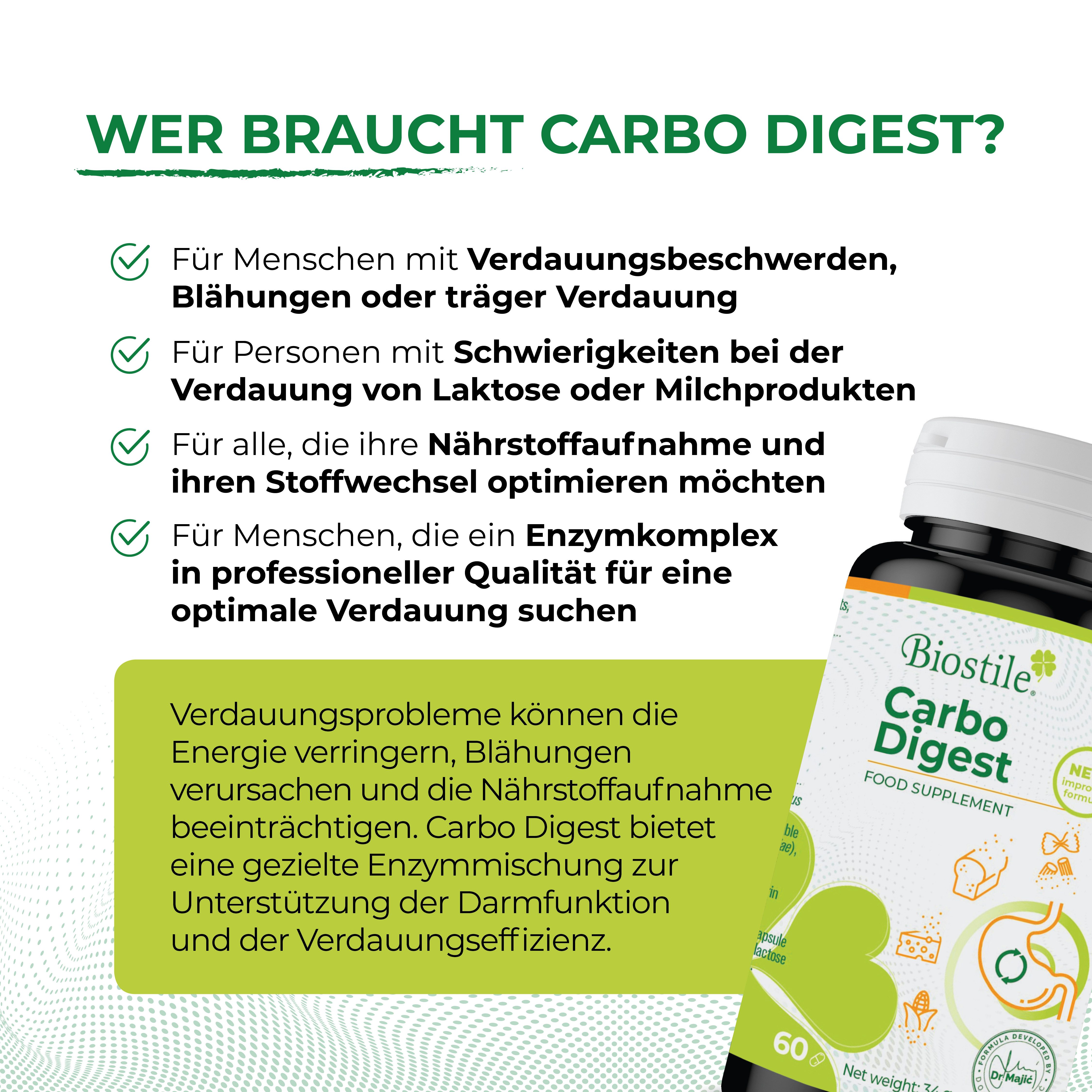 Biostile Enzym Komplex mit Laktase für Darm und Verdauung, Kapseln, 34 g, Mit 6 Verdauungsenzymen, Zink, 60 pflanzlichen Kapseln
