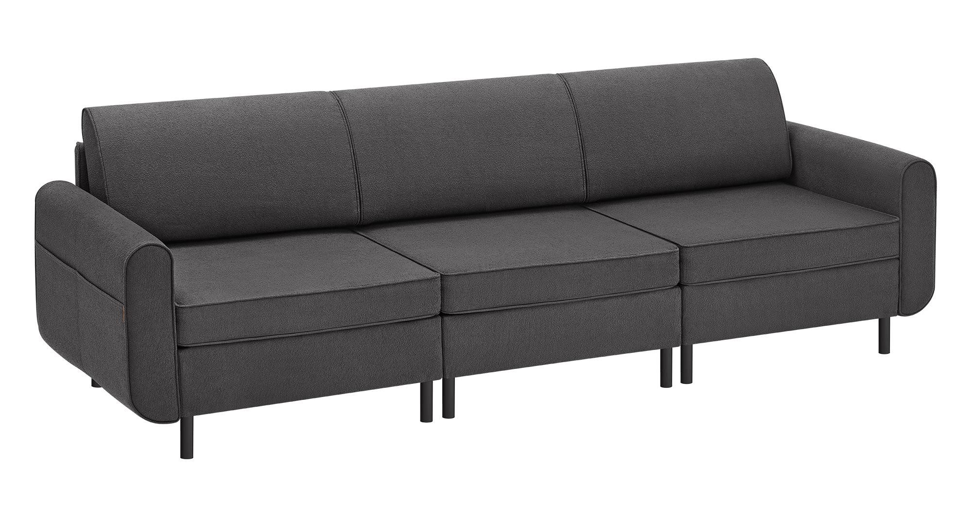 VASAGLE 3-Sitzer, Modulares Sofa, Einzelsessel, Couch günstig online kaufen