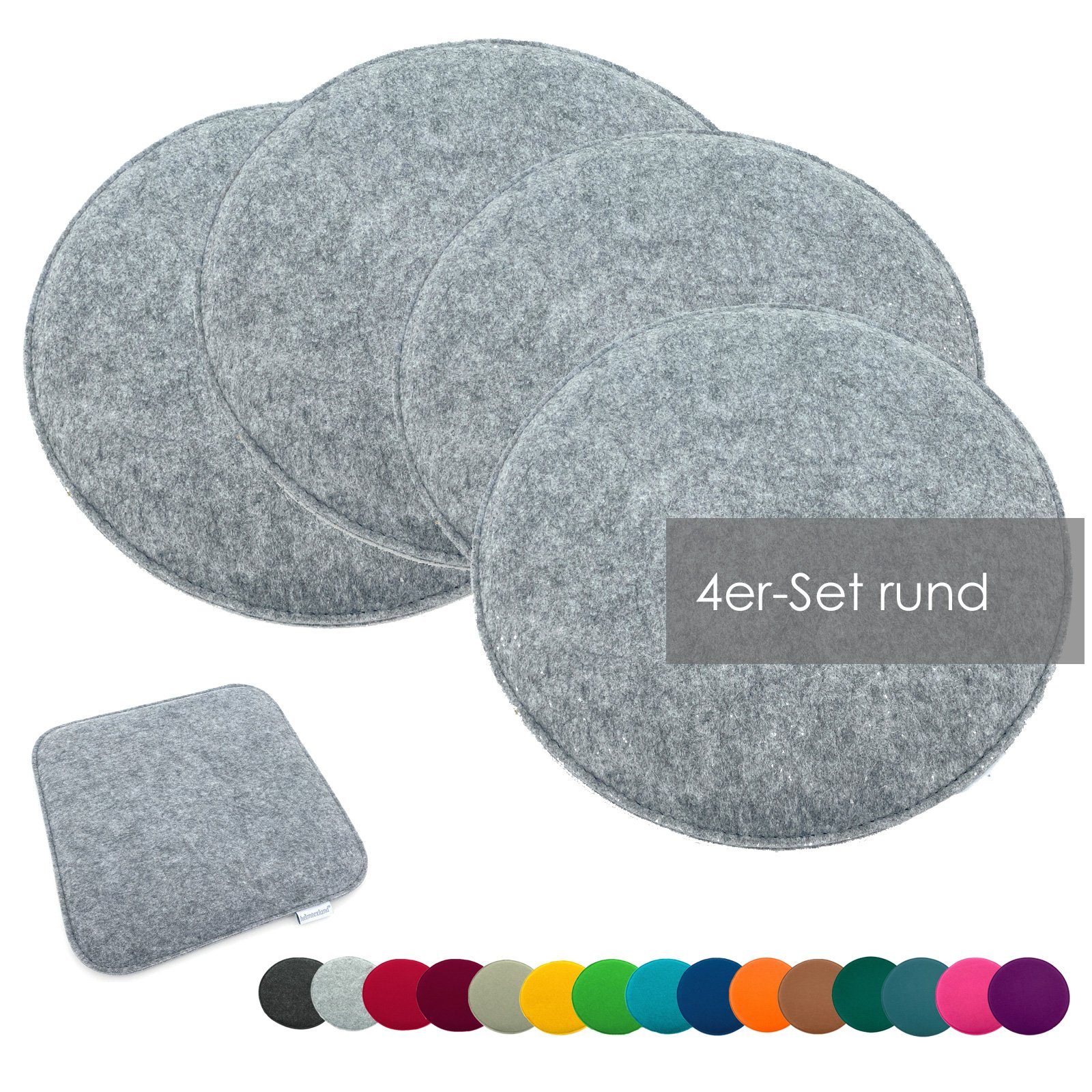 heimtexland Sitzkissen Filz Sitzauflage Stuhlkissen Bankkissen abwaschbar, günstig online kaufen
