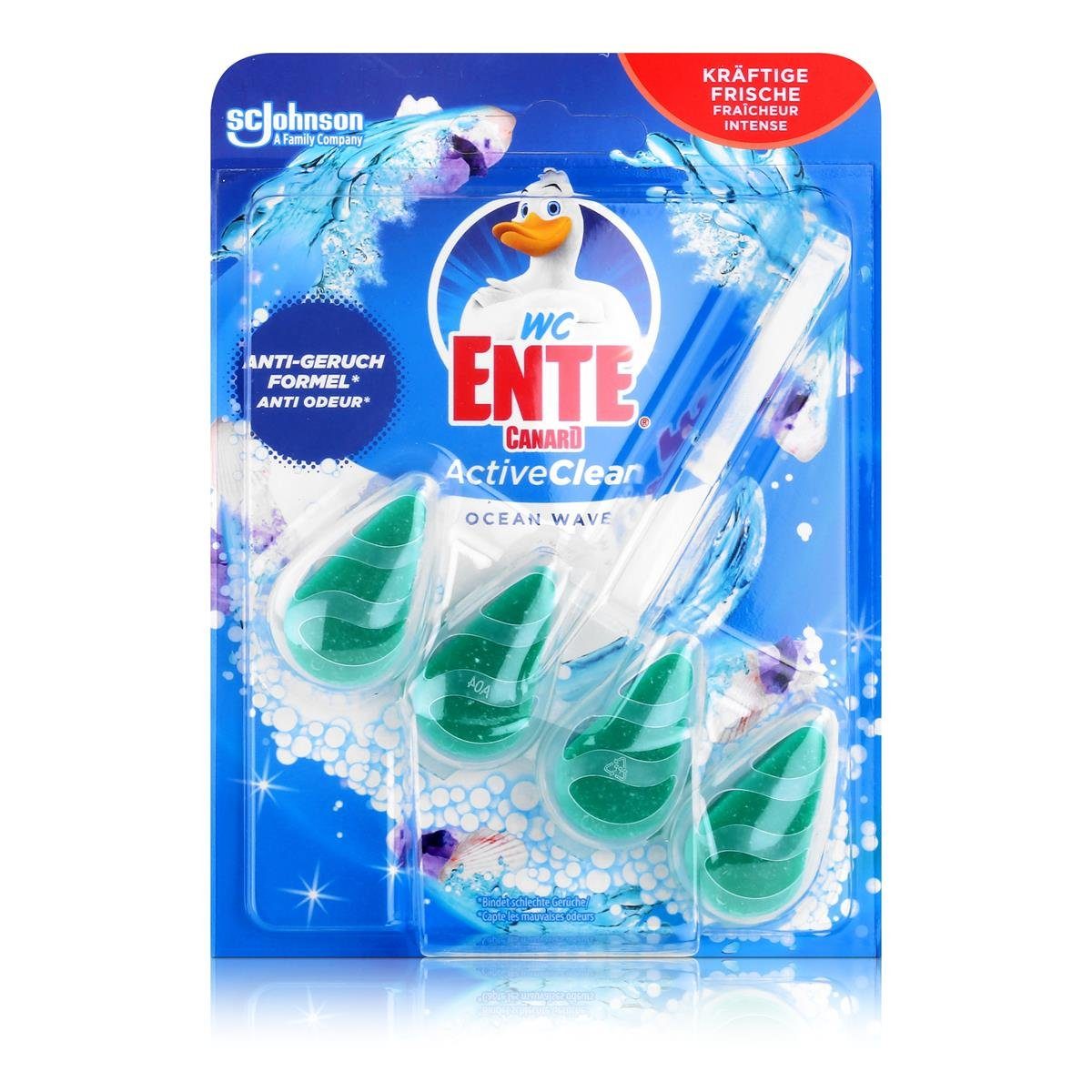 WC Ente WC Ente ActiveClean Einhänger Ocean Wave 38,6g WC-Frische (1er Pack) WC-Reiniger