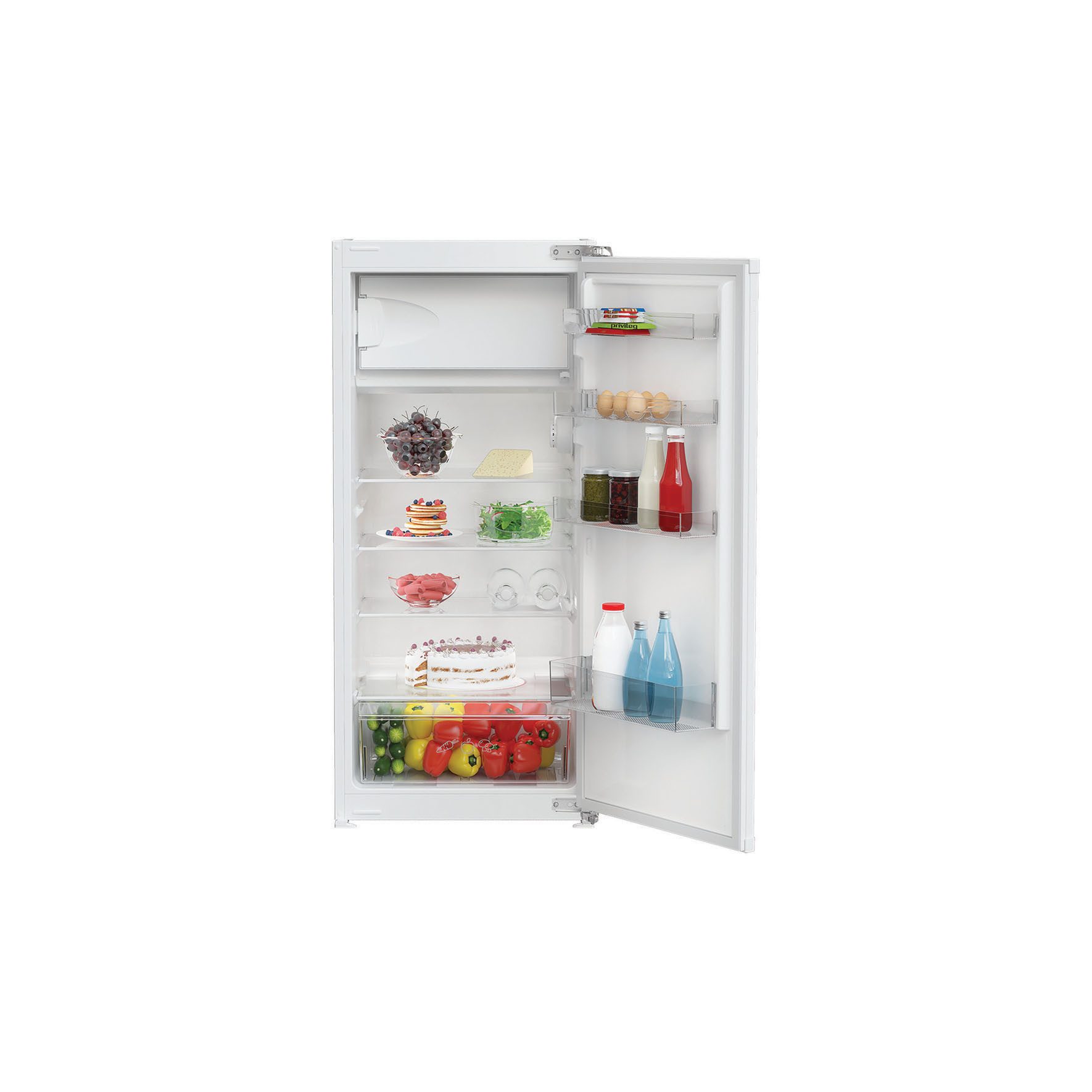 Privileg Einbaukühlschrank PRCI 12GF2, 121,5 cm hoch, 54 cm breit, 156 Liter - komfortabel kühlen auf kleinstem Raum