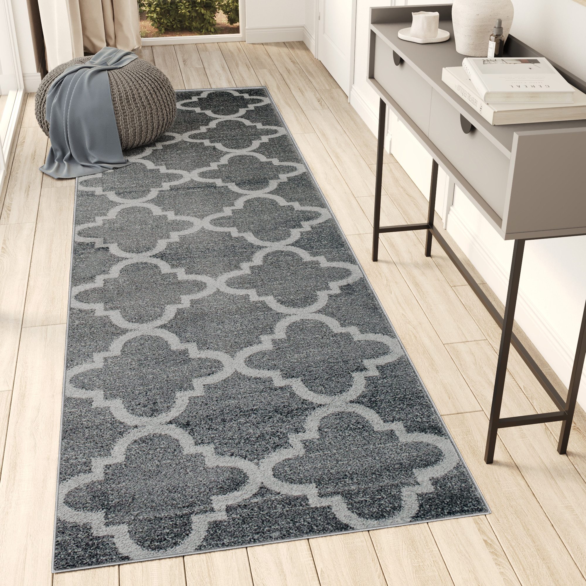 Tapiso Läufer SARI, rechteckig, Höhe: 10 mm, Langer Korridor-Läufer, pflegeleicht
