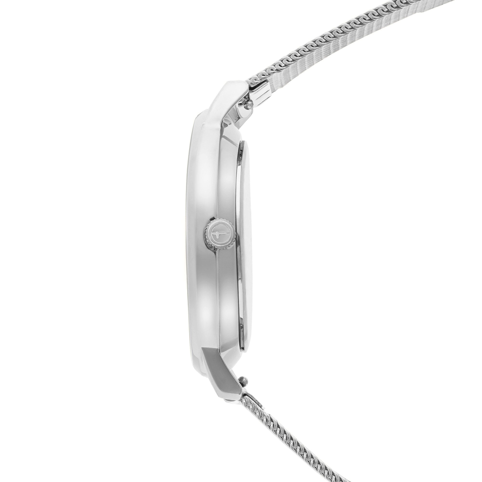 Tamaris Quarzuhr TT-0212-MQ, Armbanduhr, Damenuhr, Edelstahlarmband, analog, Zirkonia (synth)