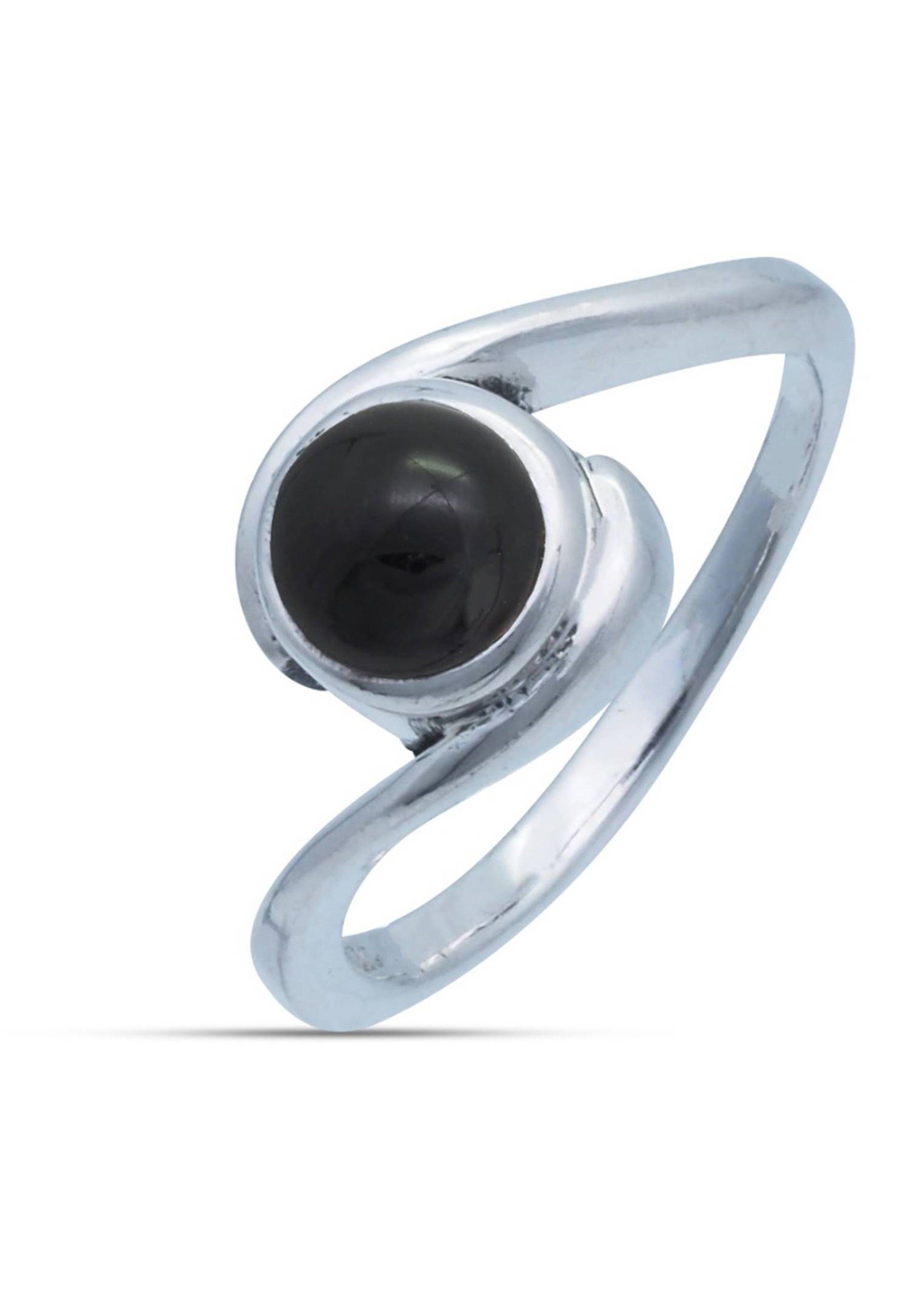 mantraroma Silberring 925er Silber mit Onyx