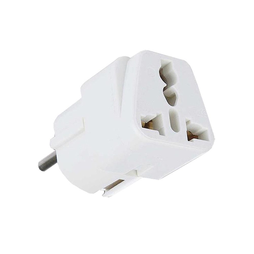 Bolwins H52C Reiseadapter US UK AU auf EU Stecker Ladegerät Adapter 250V 10A Reiseadapter UK / USA Buchse (weiblich) zu EU Stecker (männlich), 0 cm, Reiseadapter mit Sicherung