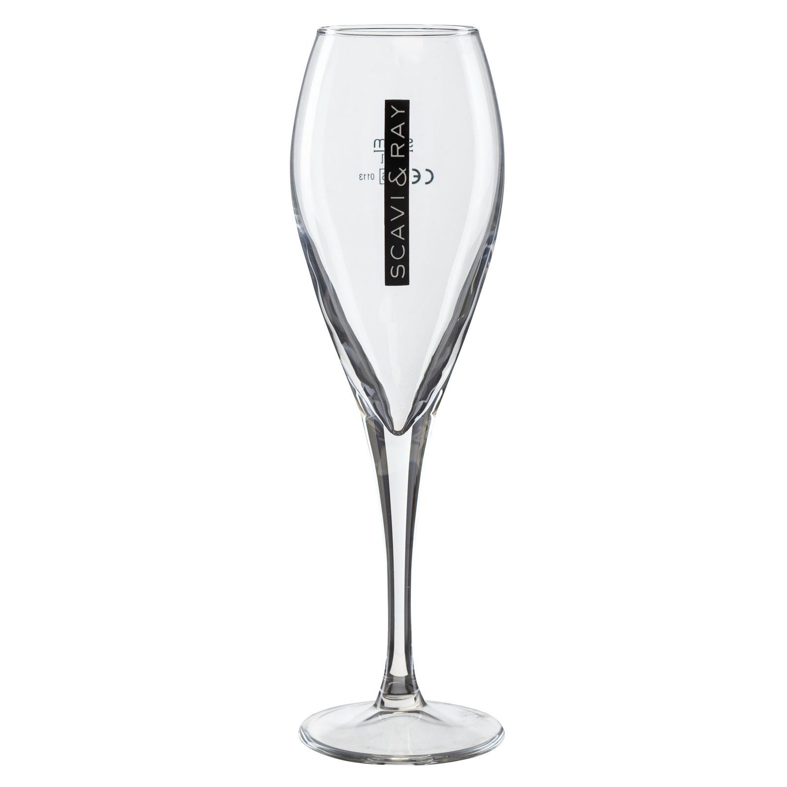 Scavi & Ray Sektglas Elegantes Sektglas 0,1 l, Perfekt für Prosecco & Aperitifs, Exklusives Design mit 0,1l Eichung