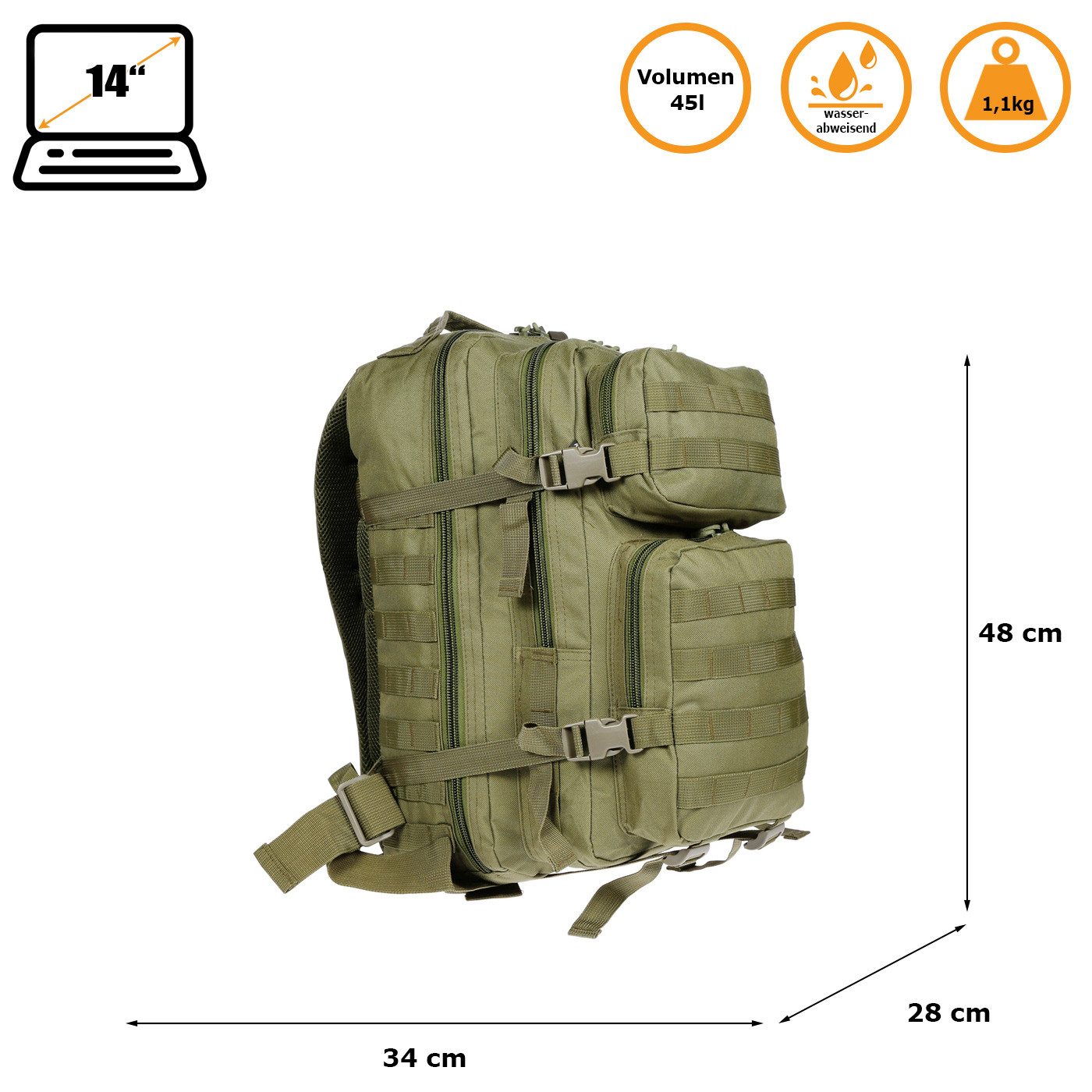 Christian Wippermann Rucksack extra großer Herren günstig online kaufen