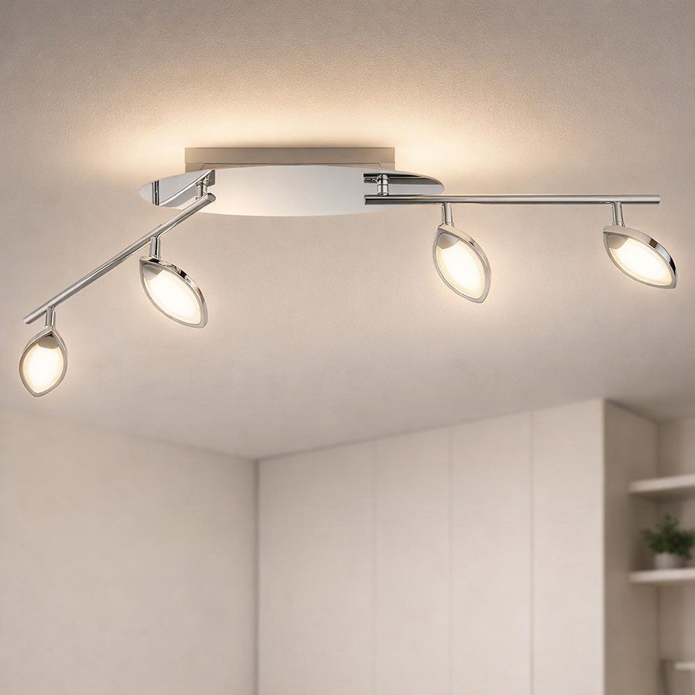 WOFI LED Deckenleuchte, LED-Leuchtmittel fest verbaut, Warmweiß, Deckenlampe LED Küche Modern LED Deckenleuchte 4