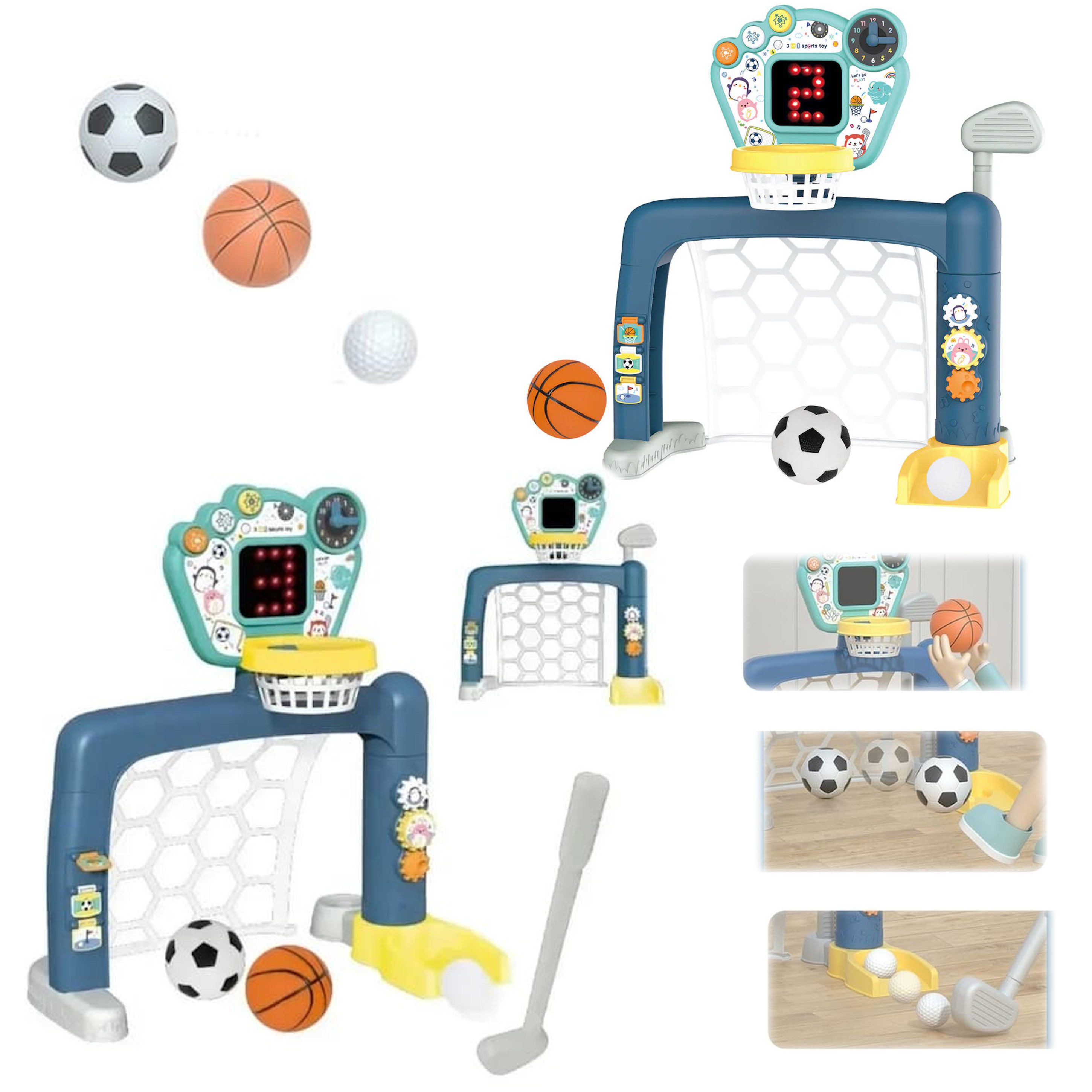 COIL Lernspielzeug Kinder-Fußballtor, Interaktives Fußballtor, Aktivitätssp günstig online kaufen