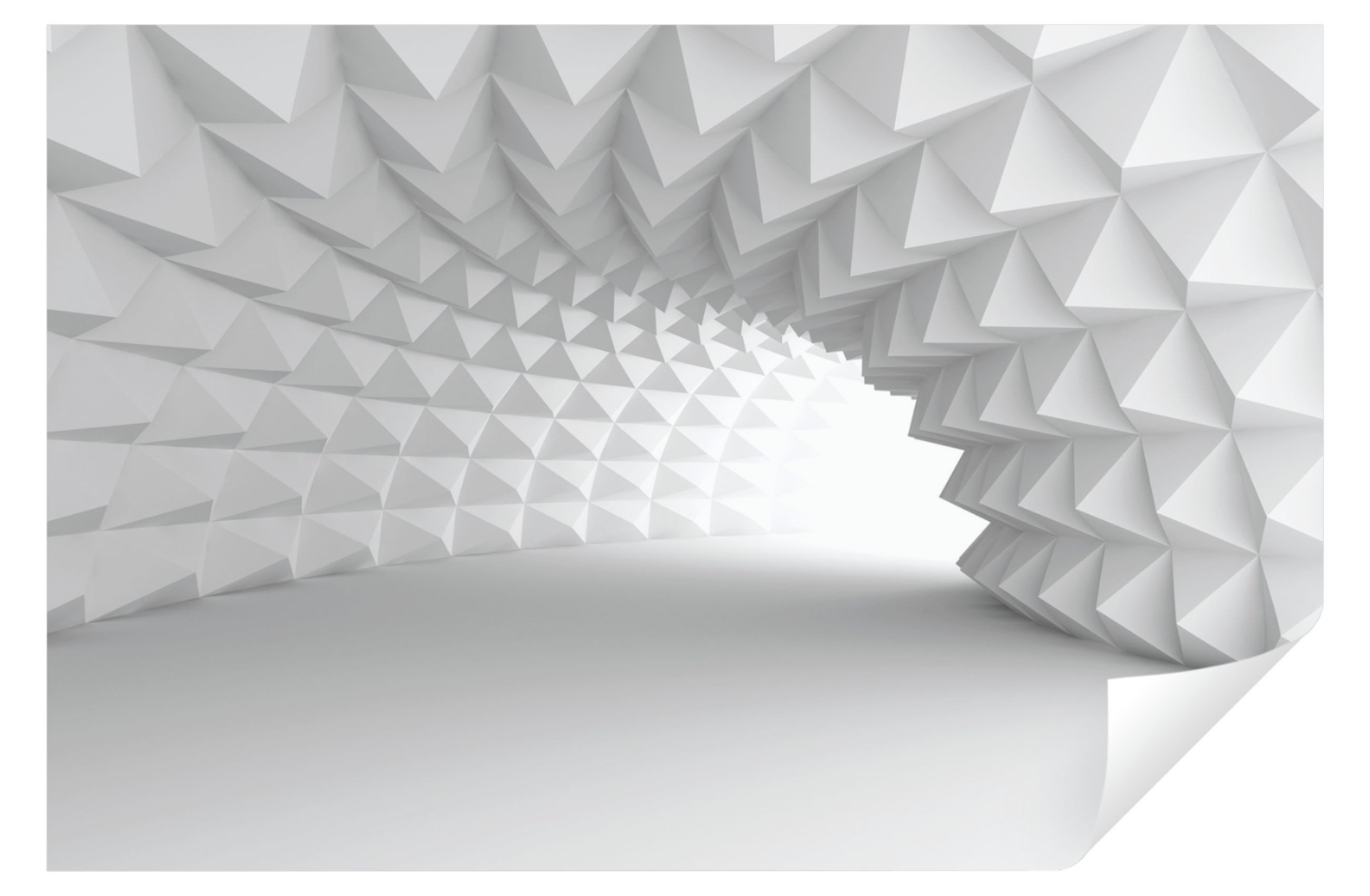 Wallarena Fototapete 3D EFFEKT Tunnel Abstrakt Modern Tapete für Wohnzimmer Schlafzimmer, Glatt, 3D-Optik, Tapete inklusive Kleister Vliestapete Motivtapete