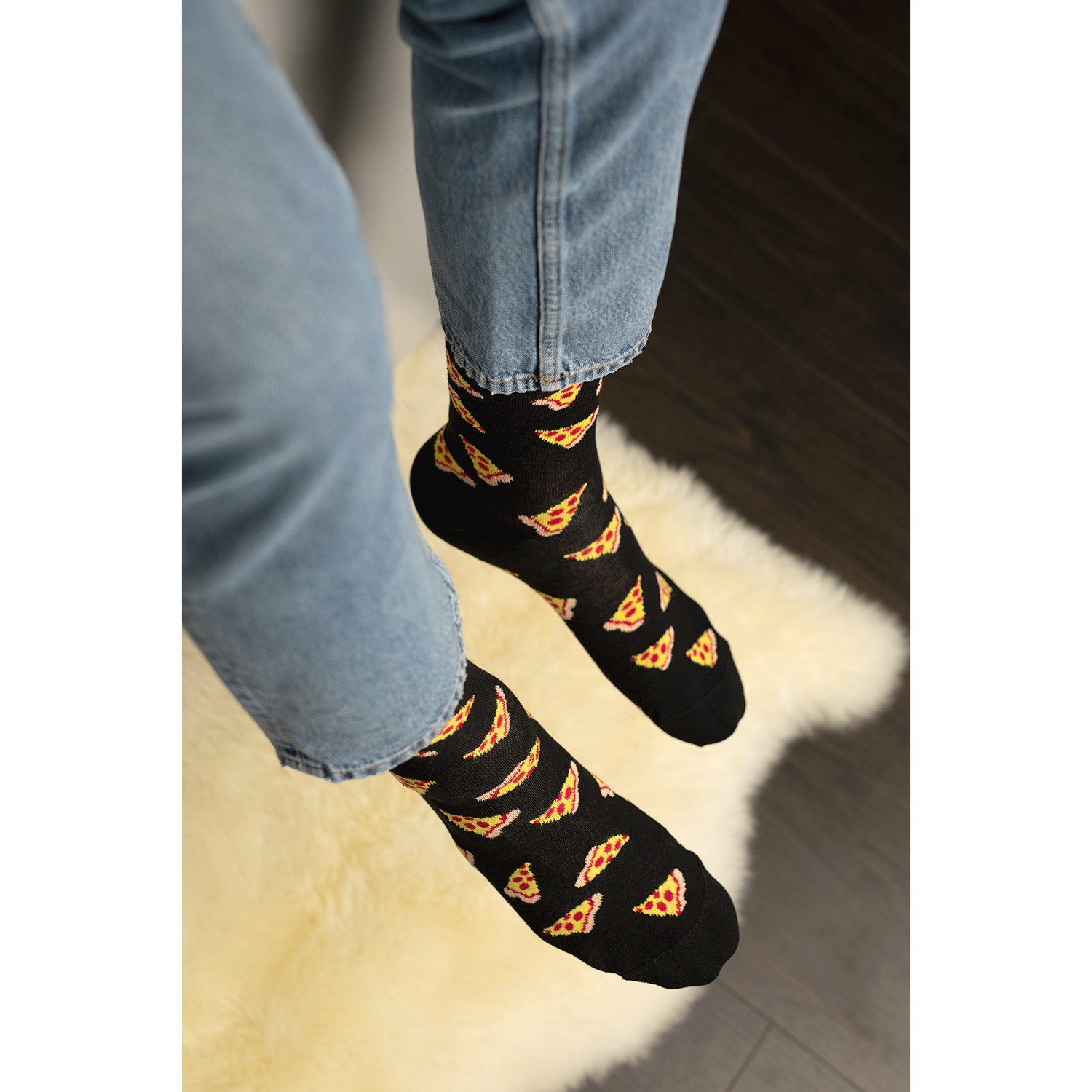 Footstar Basicsocken Damen/Herren Bunte Motiv Socken Funny Baumwollsocken