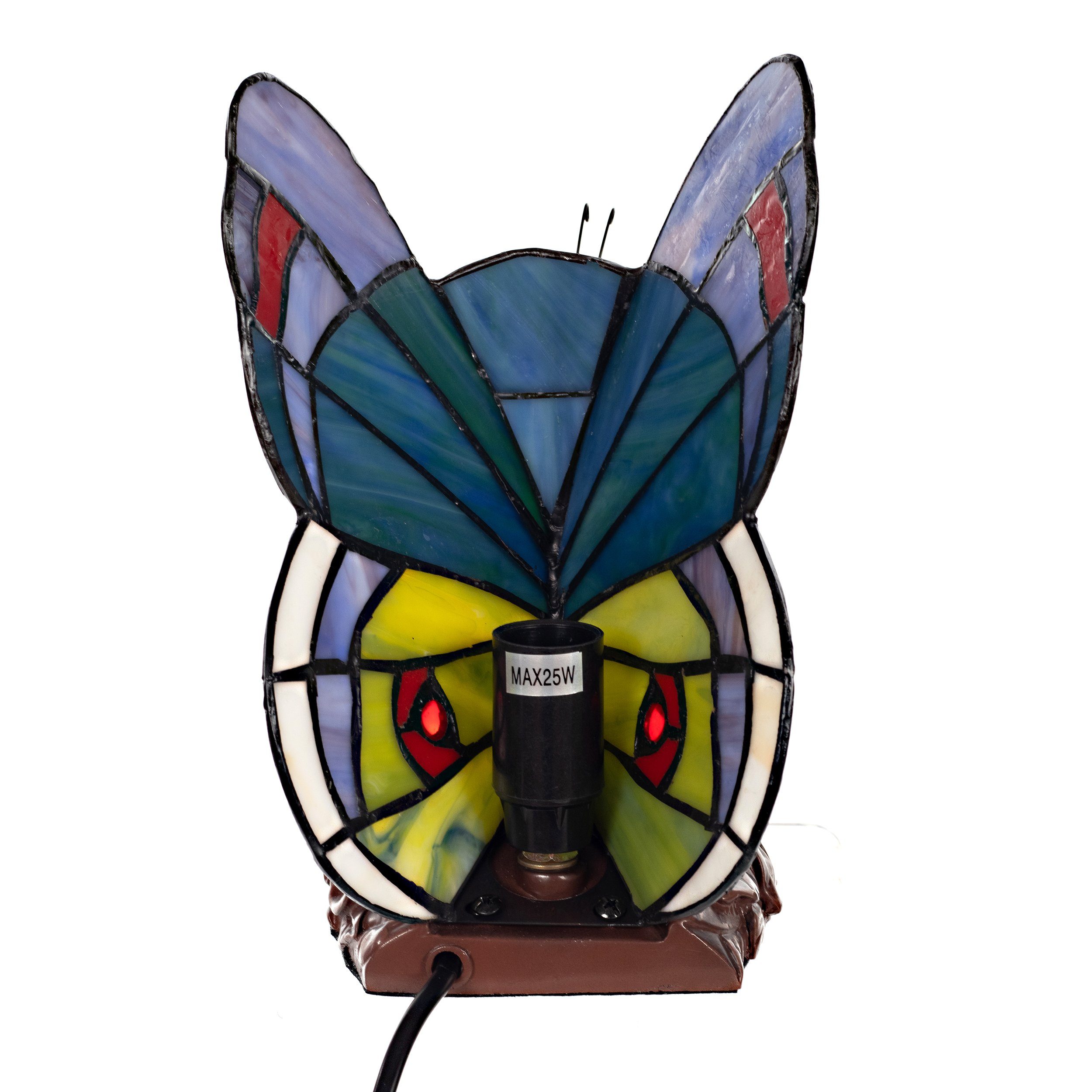 BIRENDY Stehlampe Tischlampe Tiffany-Style Schmetterling 201 Leuchte Dekorationslampe