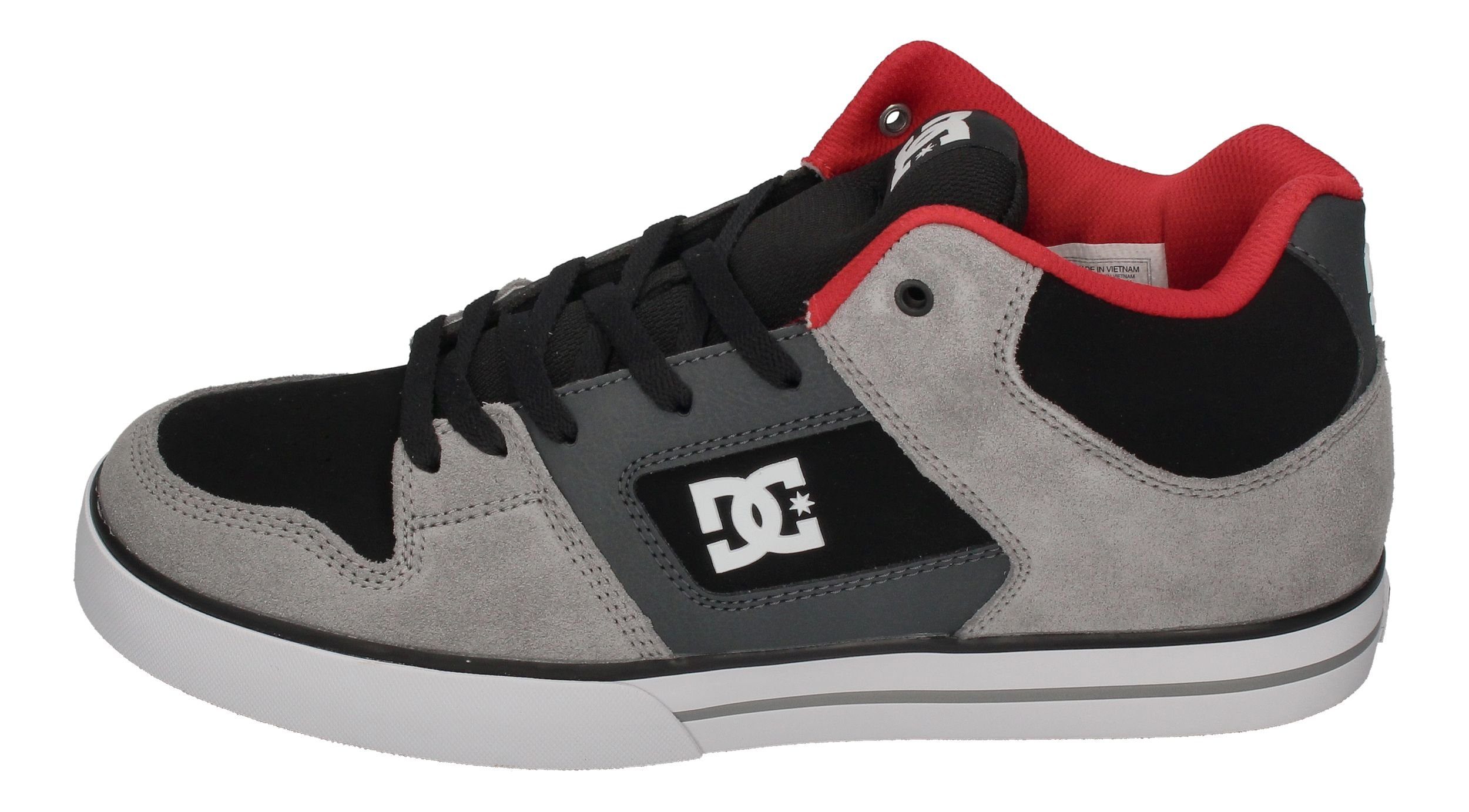 DC Shoes Pure MID ADYS400082-WBI Skateschuh black grey red günstig online kaufen
