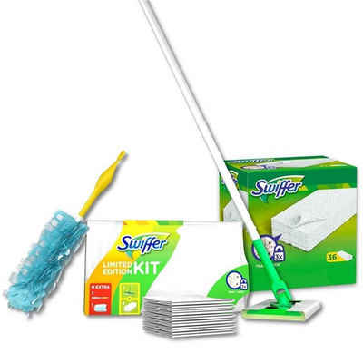 Swiffer Swiffer Starter Set Bodenwischer+8 Tücher Staubmagnet + 36er Trocken T Fussbodenreiniger