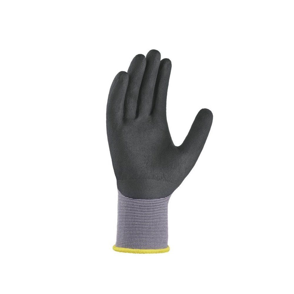 teXXor Arbeitshandschuh-Set Nylon Strickhandschuhe Black Touch