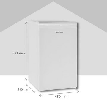 Telefunken Gefrierschrank CF-34-101-W, 82.1 cm hoch, 48 cm breit, Tischgefrierschrank, 63 L Gesamt-Nutzinhalt, Leise & Effizient