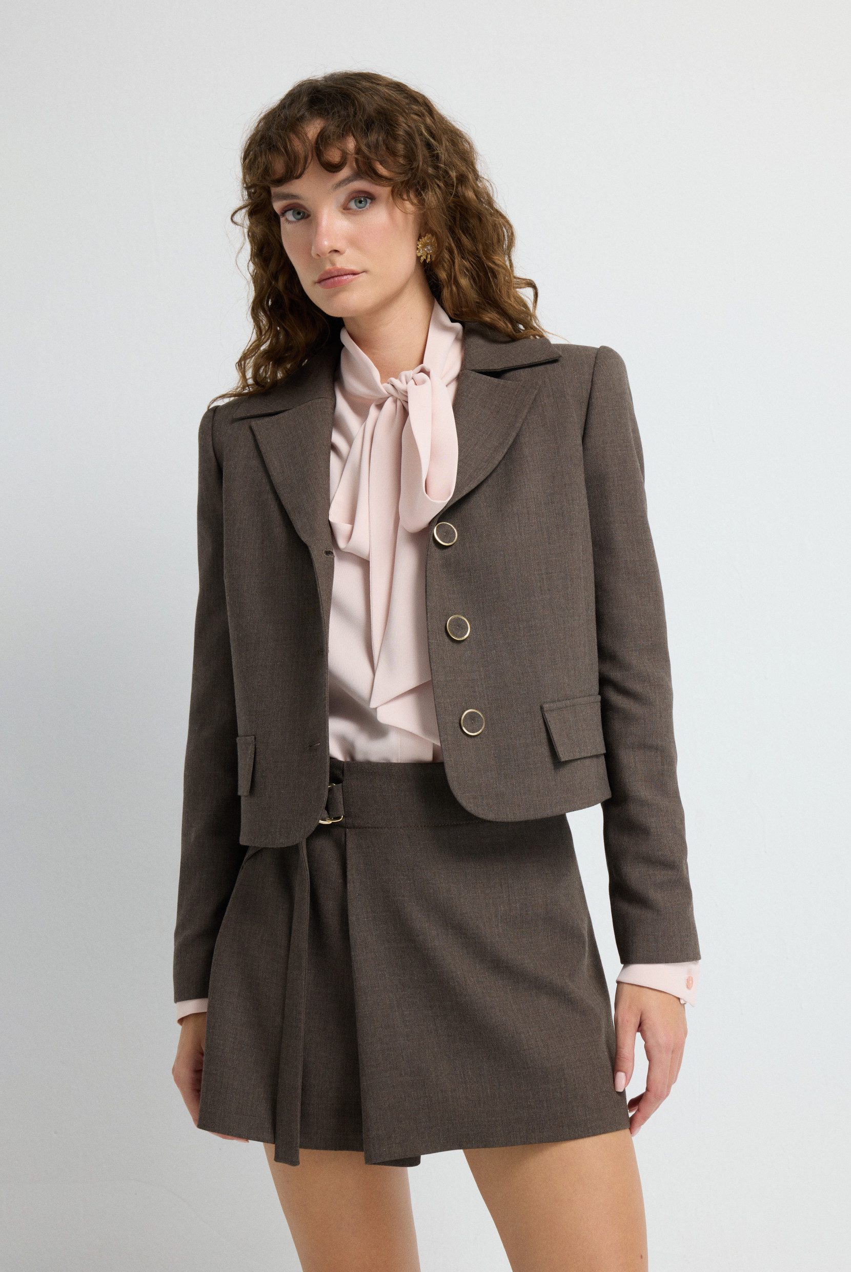 adL Kurzblazer Jacke mit Taschendetail