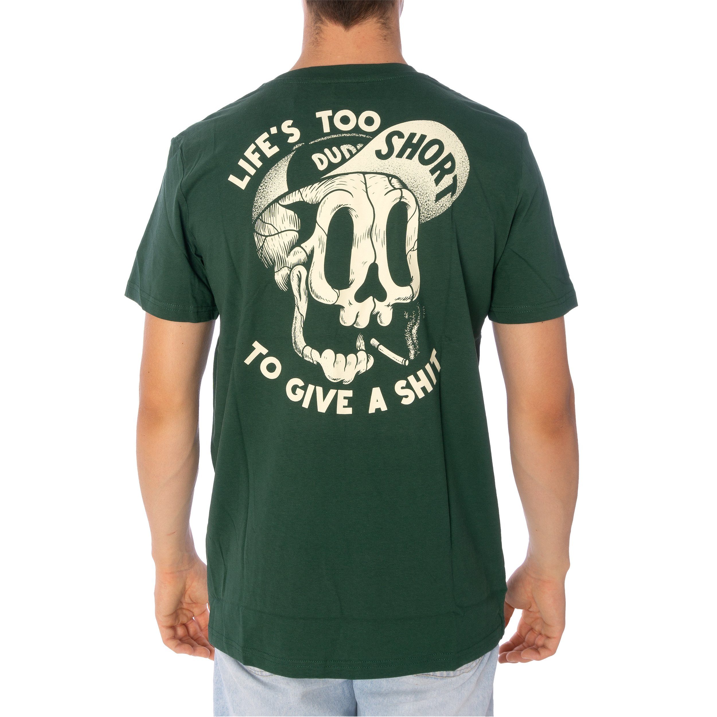 T-Shirt Shirt Herren 4598 botgreen Too The Dudes (1-tlg) Dudes The T-Shirt Smoker Short