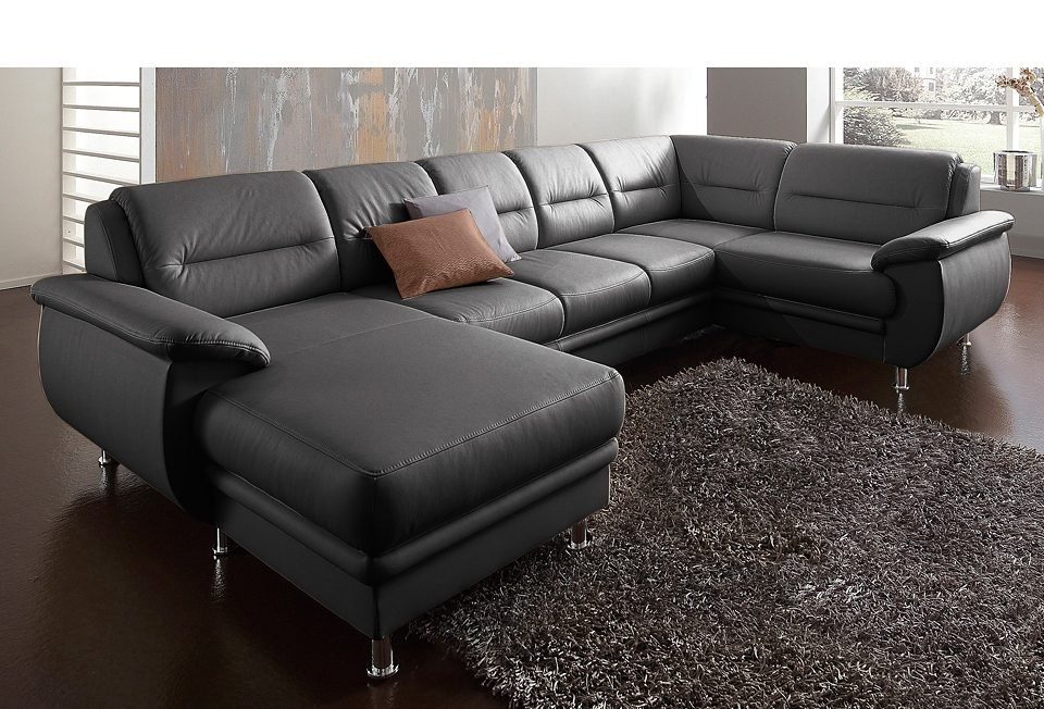 sit&more Wohnlandschaft "Mailand U-Form, B: 312 cm" optional Bettfunktion günstig online kaufen