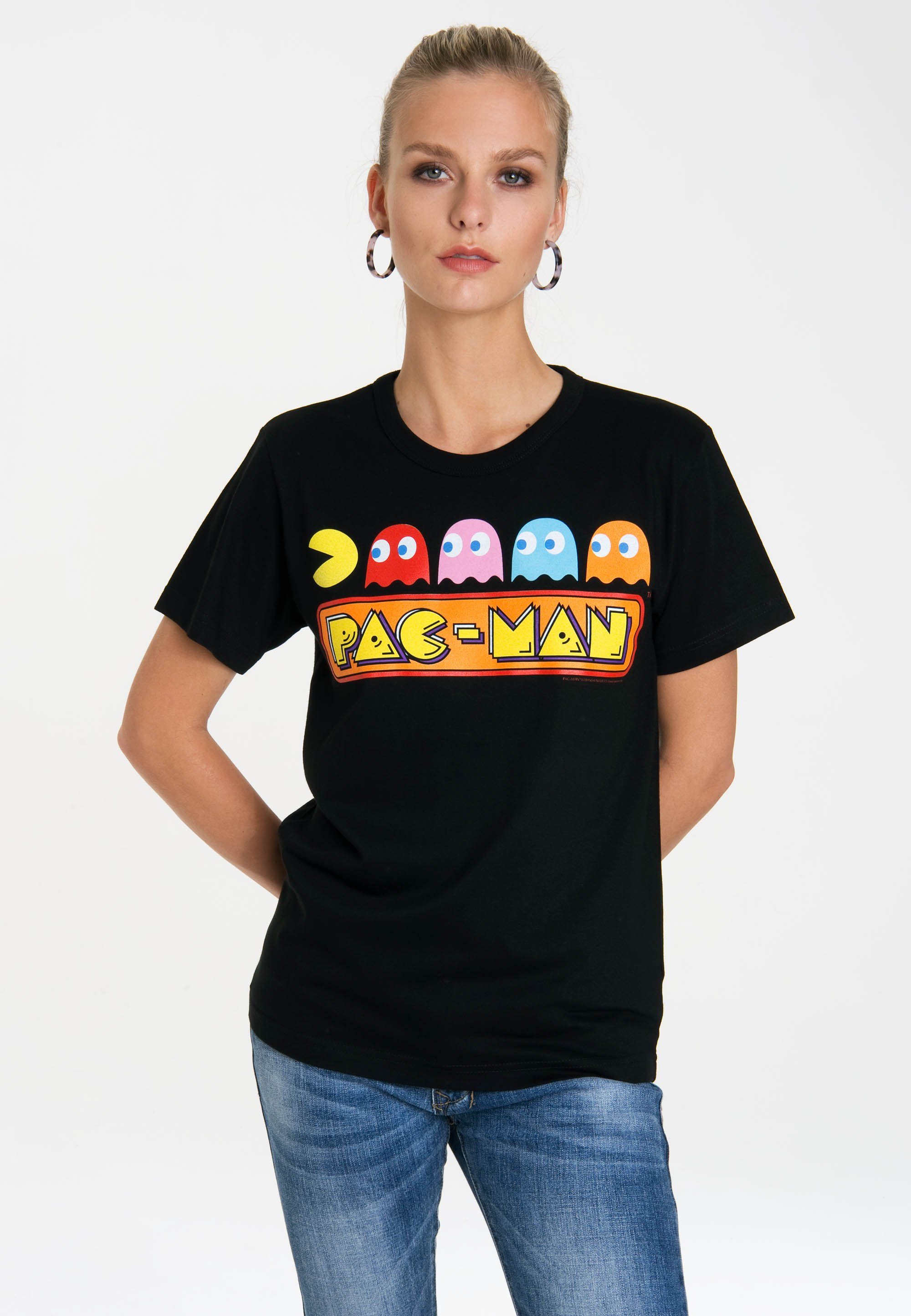LOGOSHIRT T-Shirt Pac-Man mit lizenziertem Originaldesign