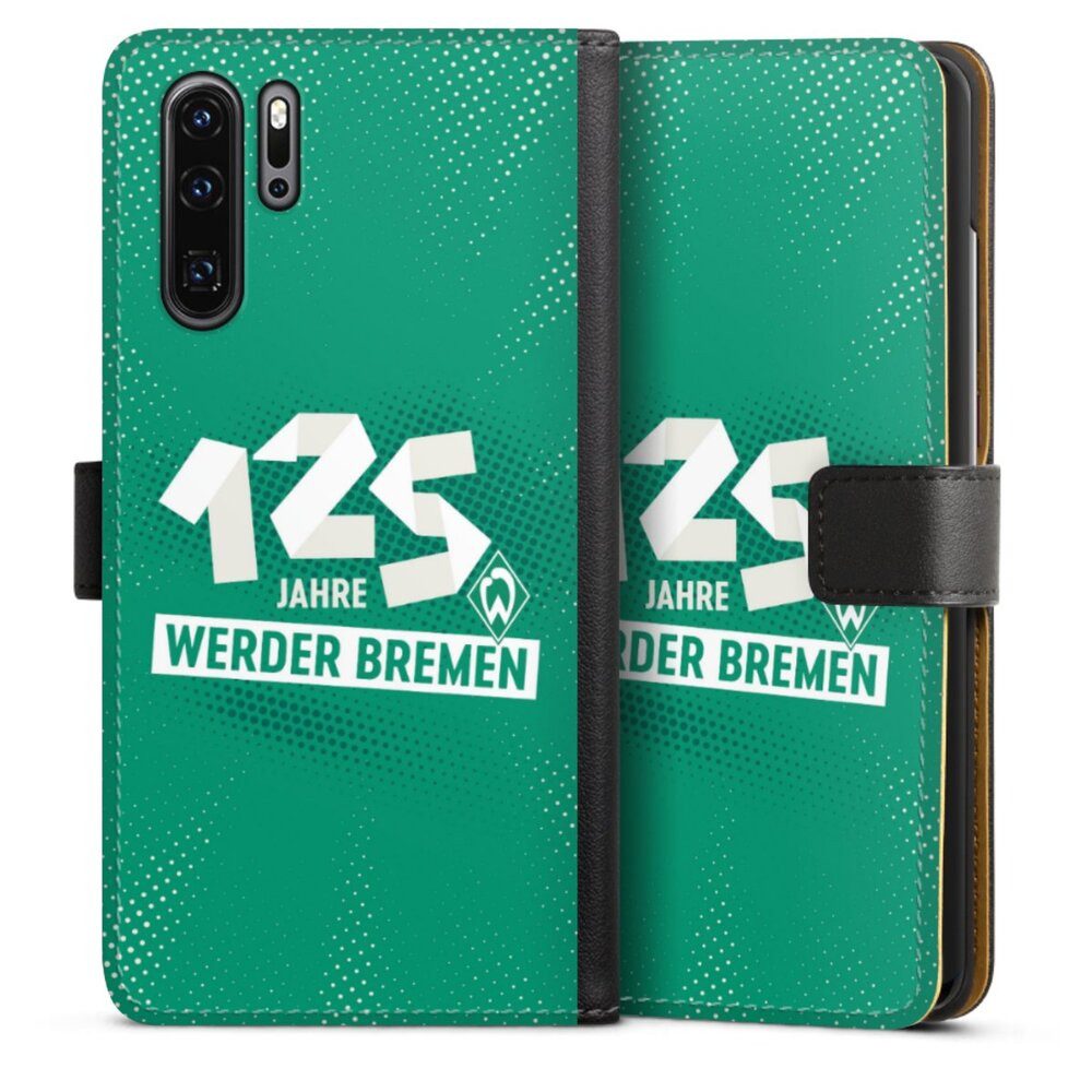 DeinDesign Handyhülle 125 Jahre Werder Bremen Offizielles Lizenzprodukt, Huawei P30 Pro New Edition Hülle Handy Flip Case Wallet Cover