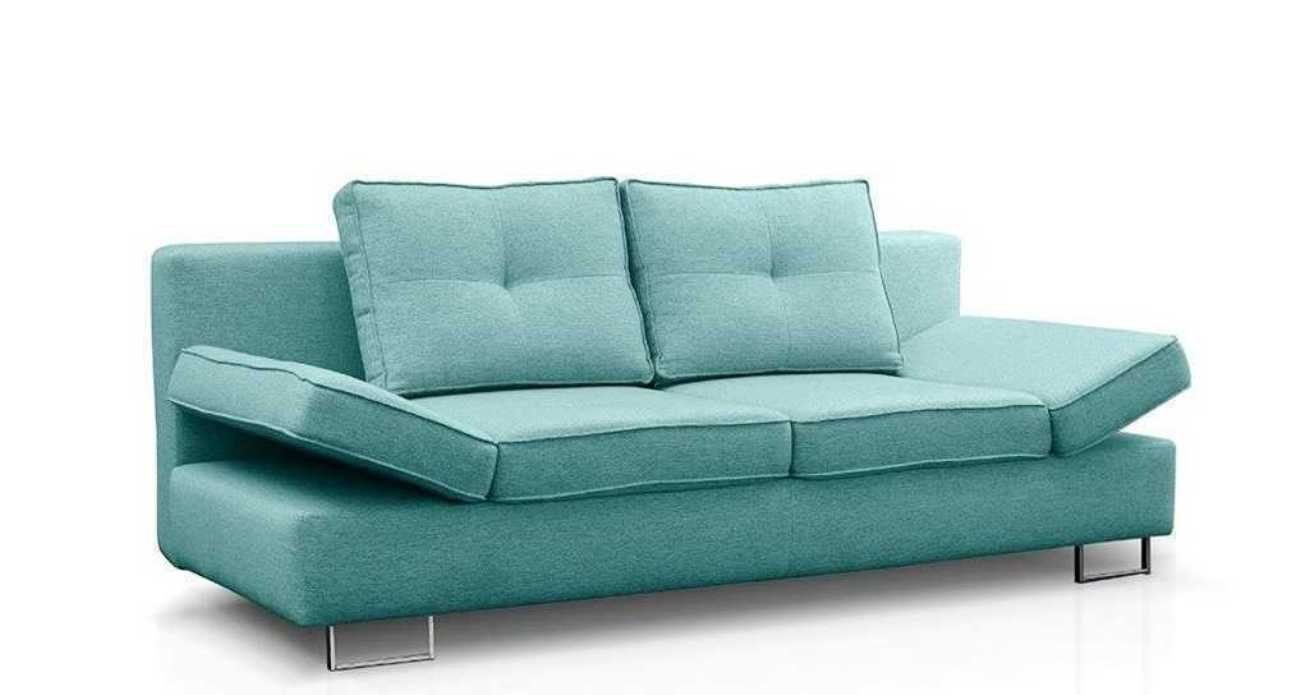 JVmoebel 3-Sitzer 3 Sitz Sofa Couch Textil Polster Garnitur Bettfunktion Schlafsofa, Mit Bettfunktion