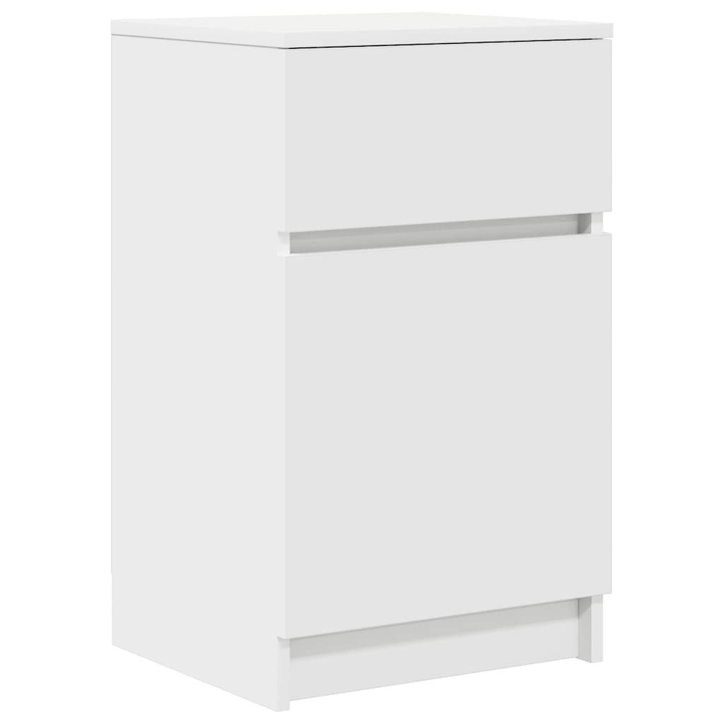 vidaXL Nachttisch Nachttisch Weiß 39x35x65 cm günstig online kaufen