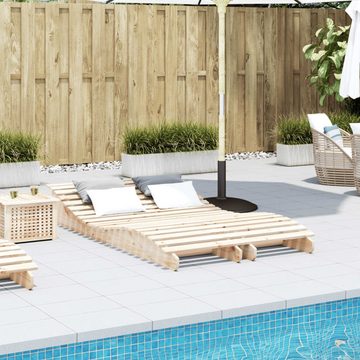 vidaXL Wellnessliege Poolliege Sonnenliegen 2 Stk 205x60x31,5 cm Massivholz Kiefer