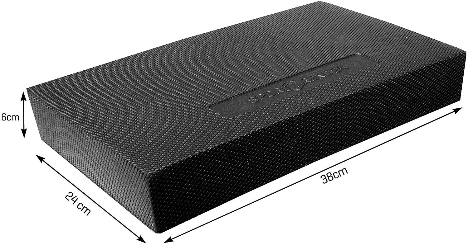 Sporttrend 24 Balancetrainer Balance Board 38x24x6cm, Balance Kissen