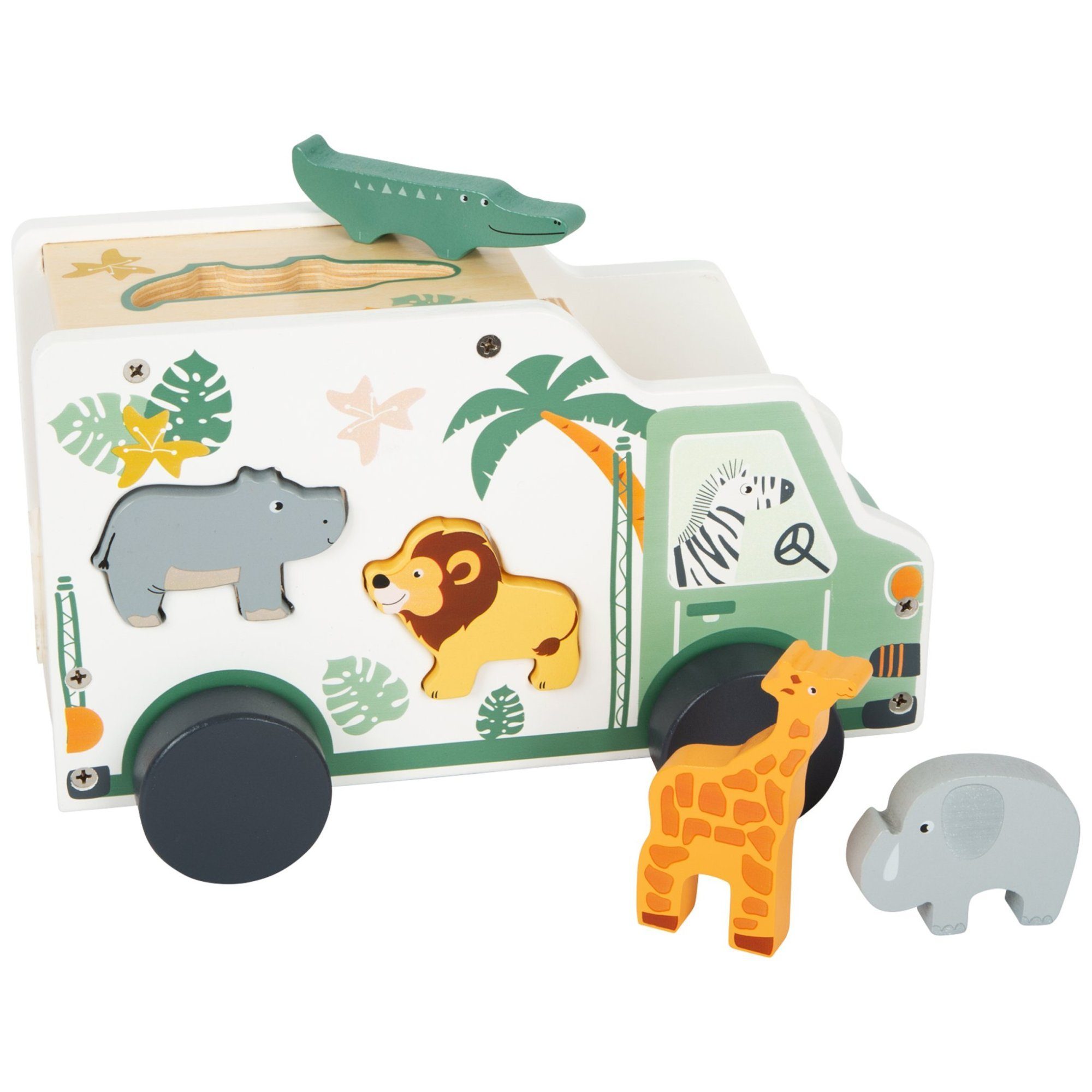 Small Foot Steckspielzeug small foot Steckspiel Spielauto „Safari“