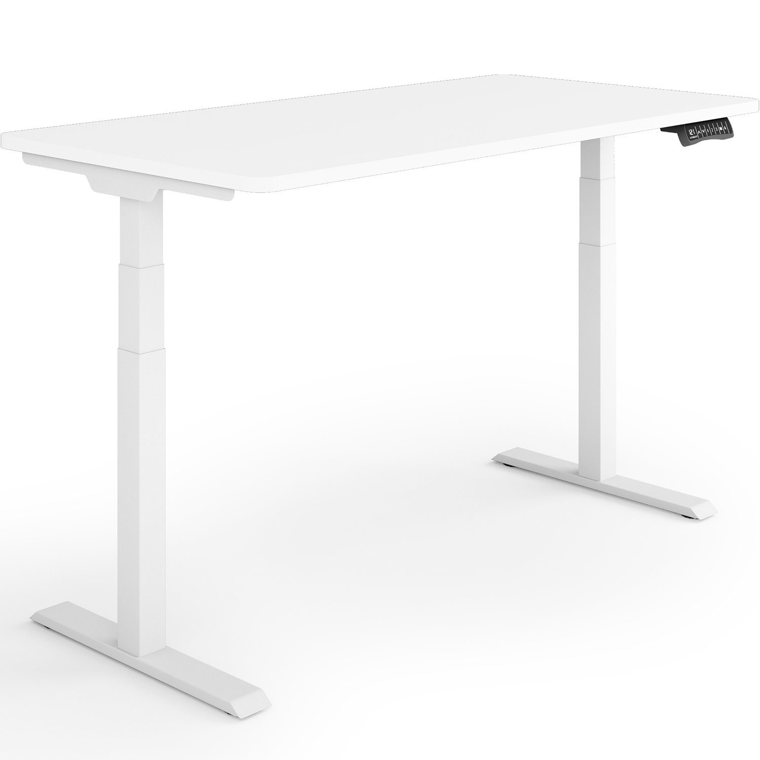 120 Weiß Höhe: 60 - Weiß 60,5 Tischplatte: Rahmen: Germany, ESMART x cm Schreibtisch cm 125,5 ESMART /