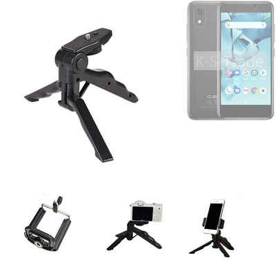 K-S-Trade für Cubot J10 Smartphone-Halterung, (Stativ Tisch-Ständer Dreibein Handy-Stativ Ständer Mini-Stativ)