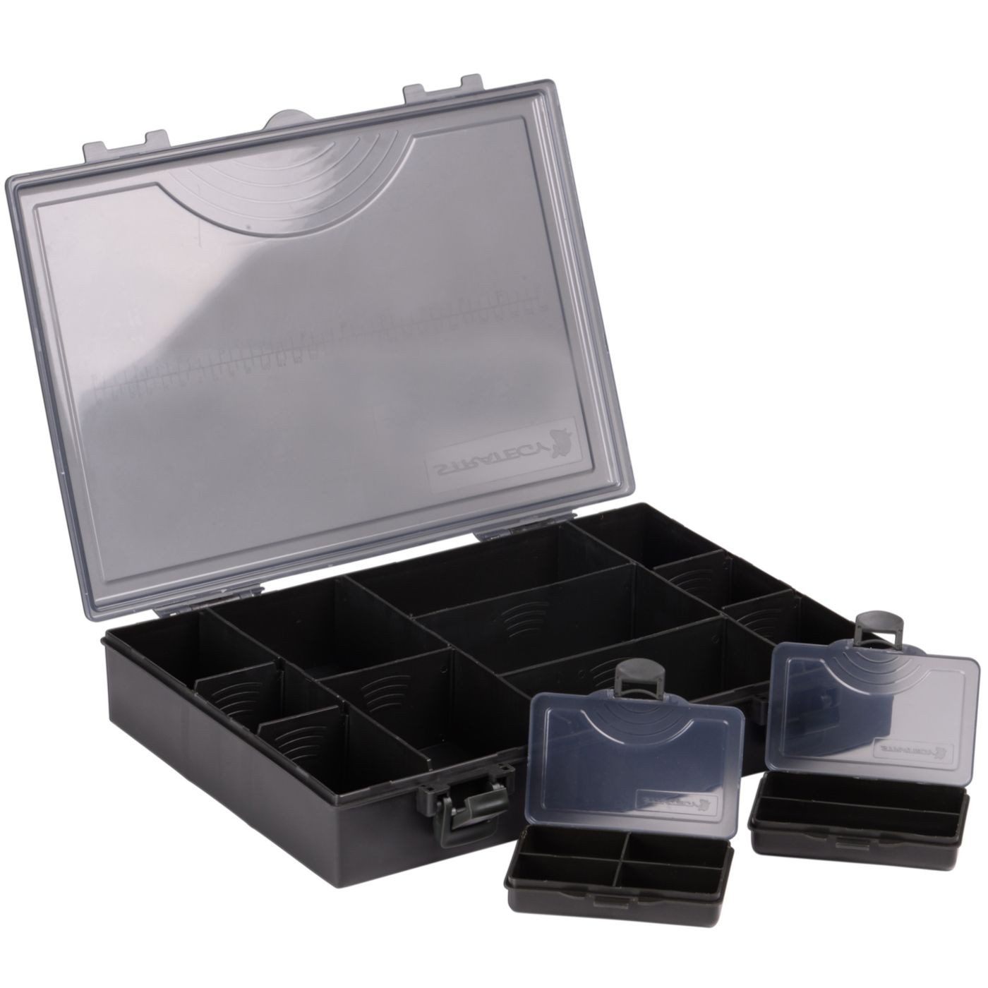 Angelkoffer Strategy 22,2x12,6cm Tackle Box S - 1 Tacklebox + 2 Zubehörboxen