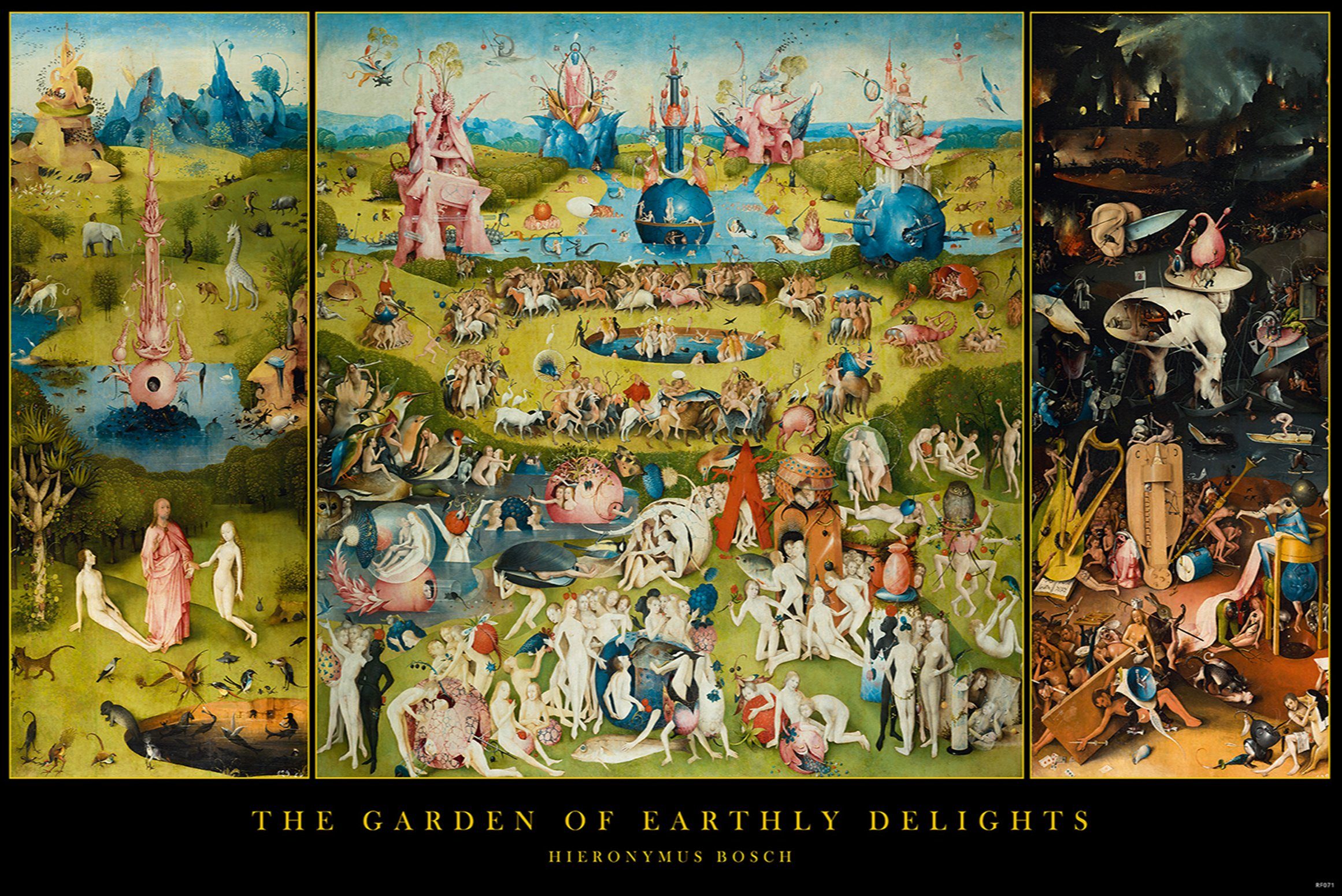 Close Up Poster Hieronymus Bosch Poster Garden Of Earthly Delights 91,5 x 6 günstig online kaufen