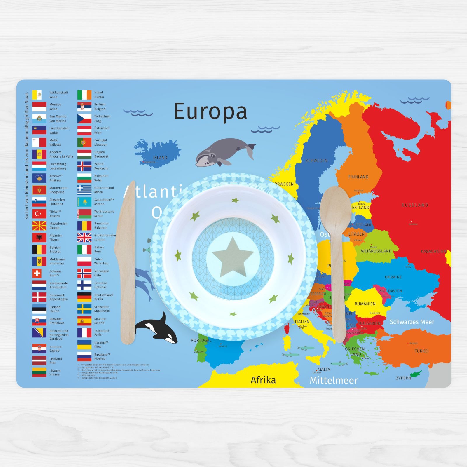 nikima Platzset Europa, (1-St)