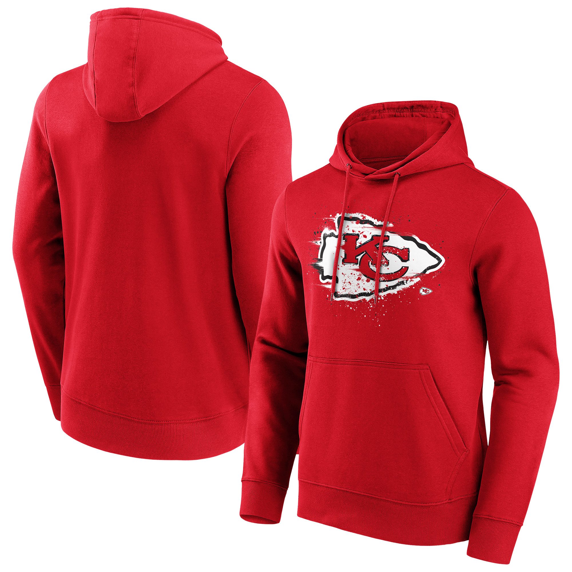 Fanatics Kapuzenpullover Fanatics Hoodie Kansas City Chiefs Splatter Crest Graphic