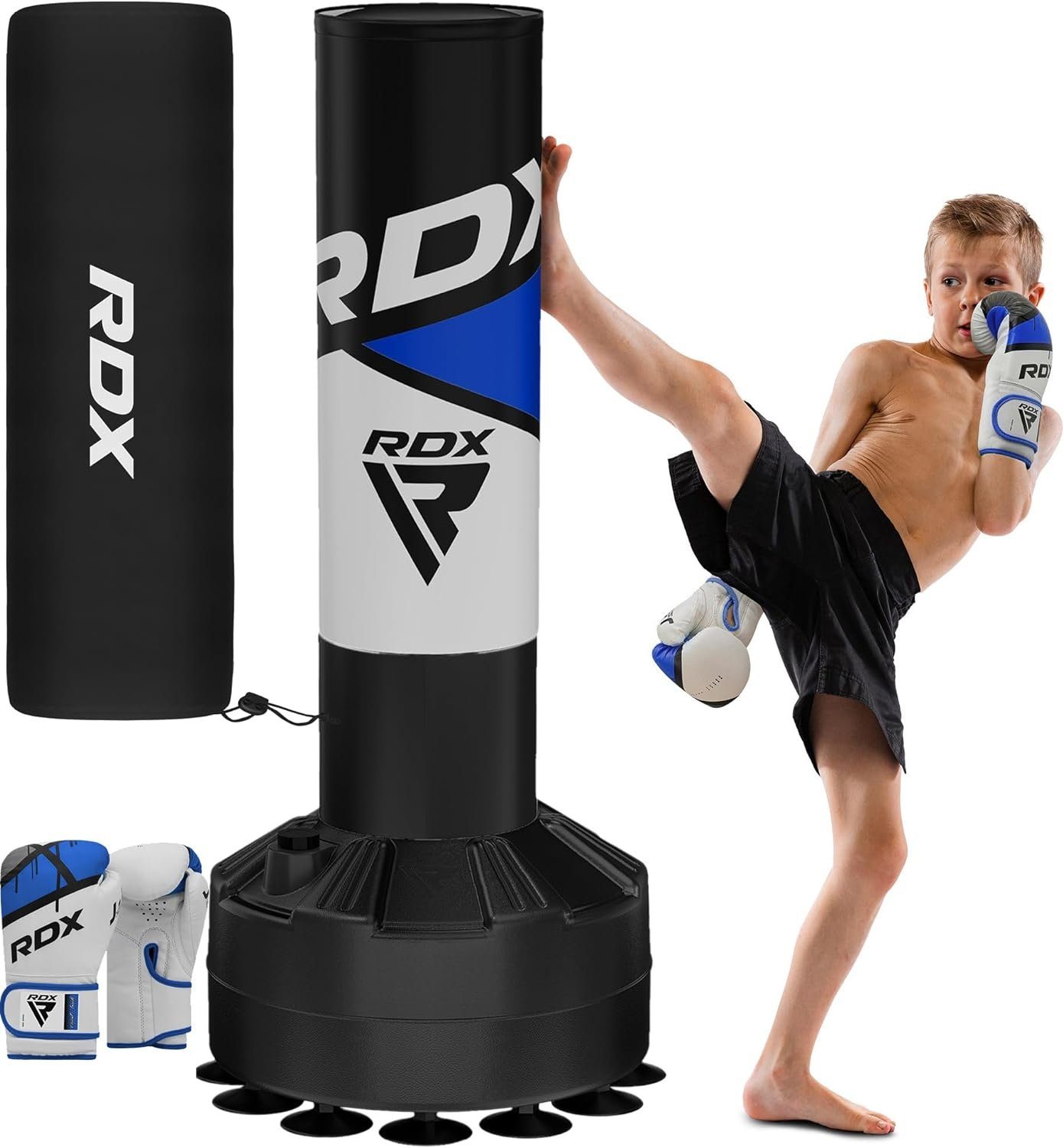 Standboxsack Freistehender Boxsack für Kinder von RDX, Kickboxen 4FT Kinder Boxsack