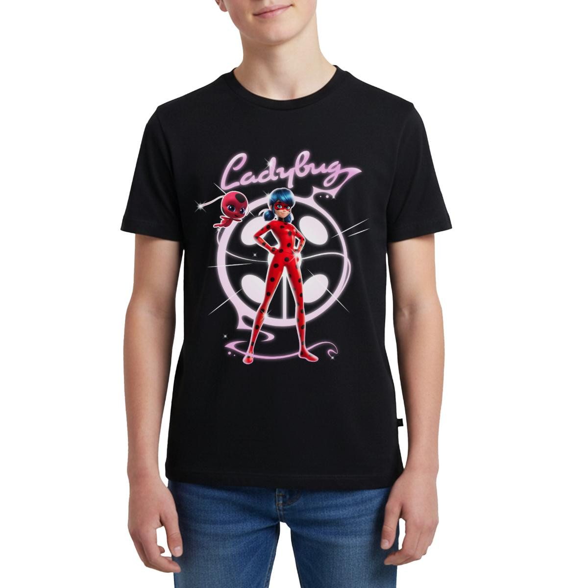 T-Shirt Miraculous Ladybug Mit Tikki Teenager Premium T-Shirt