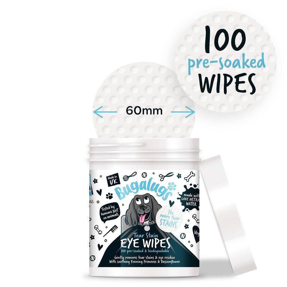 Fellpflege Bugalugs Augenreinigungstücher für Hunde – Tear Stain Remover