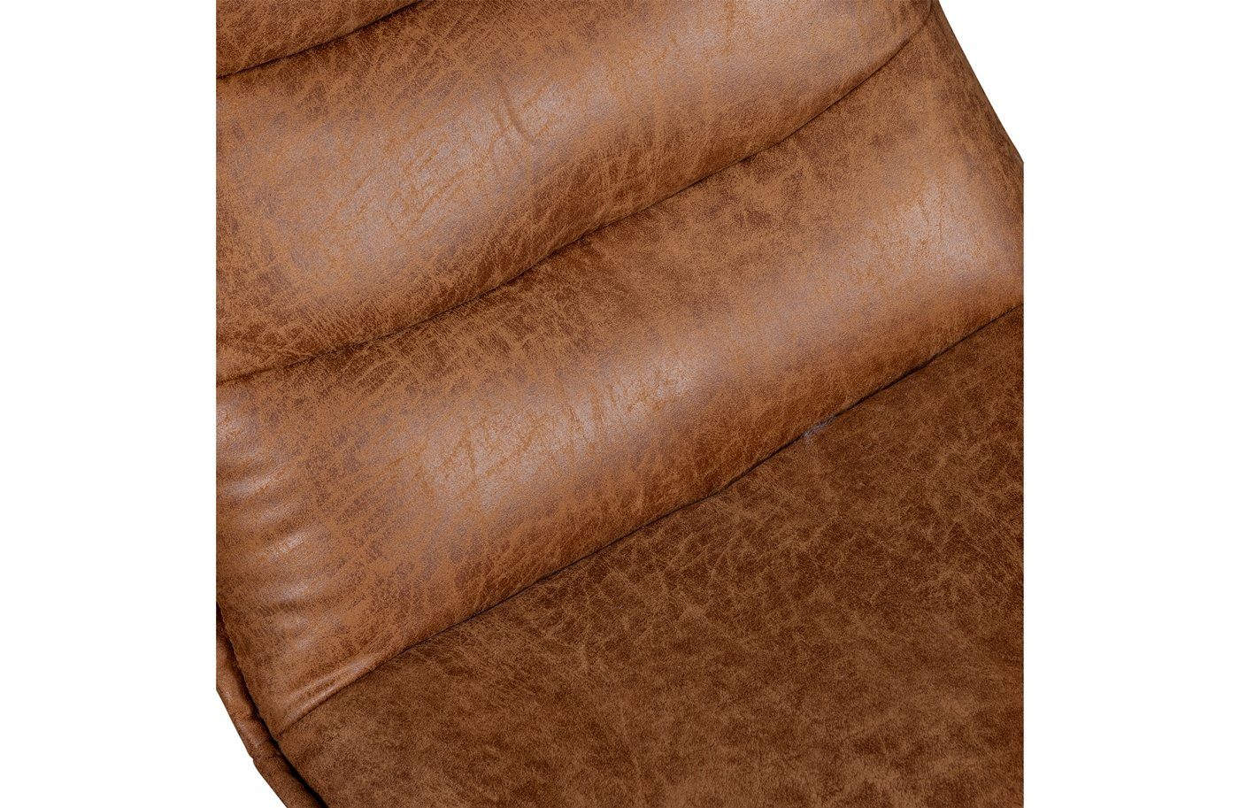 freistellbar WOOOD - Nika Drehsessel Lederlook Drehsessel Cognac,