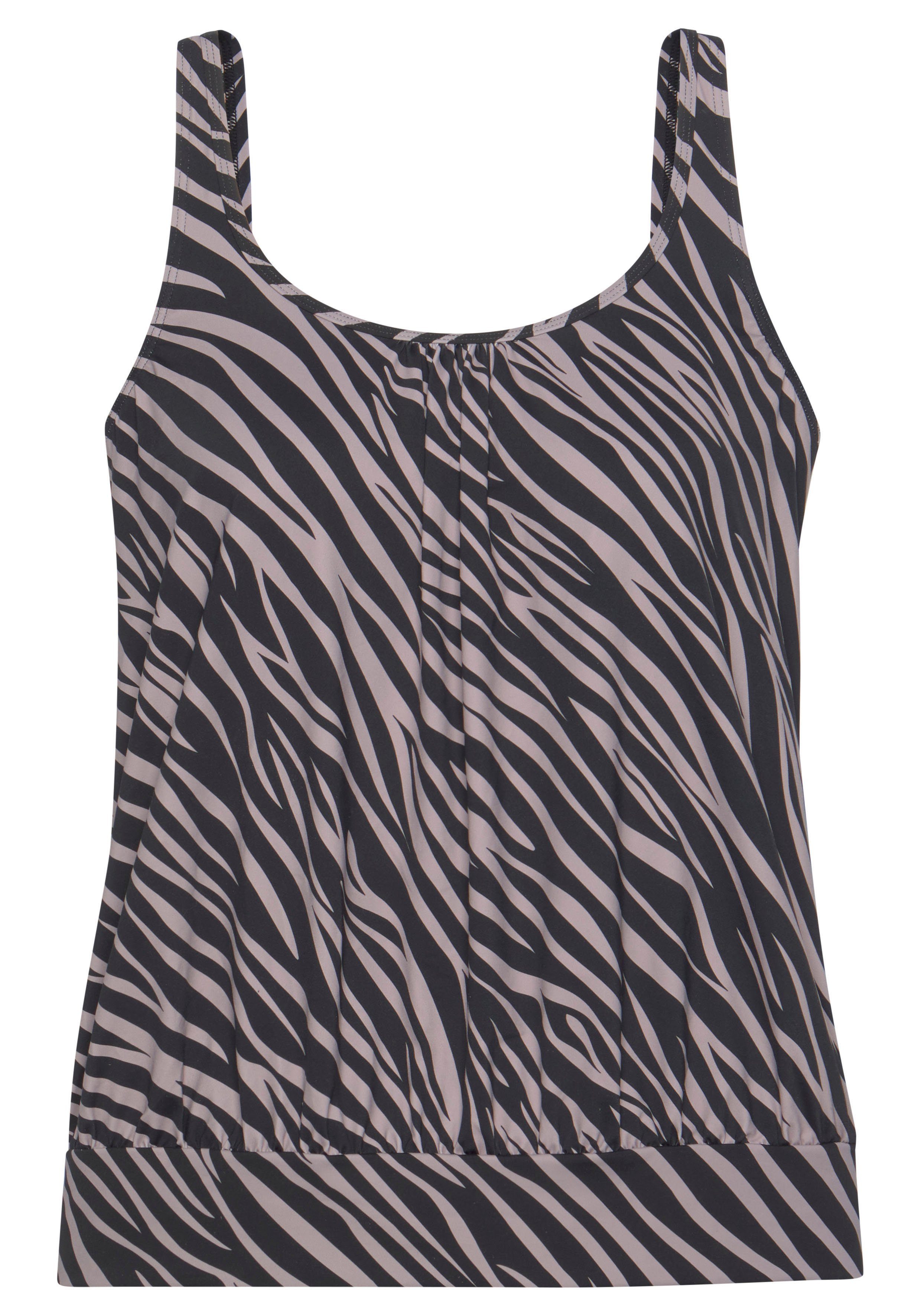 LASCANA Oversize-Tankini-Top Kaa, im Animal-Design günstig online kaufen