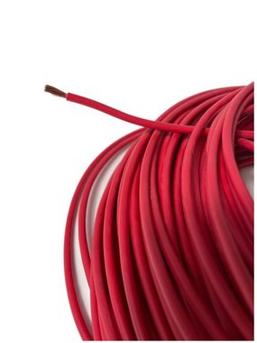 VaGo-Tools Batteriekabel Stromkabel H07V-K 10 mm² rot 5m Stromkabel, H07V-K, H07V-K