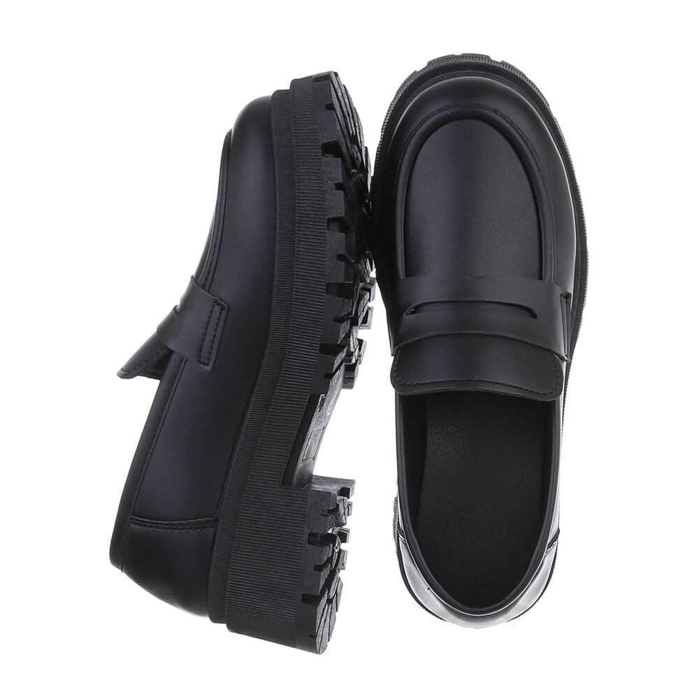 Ital-Design Damen Mokassins Freizeit Slipper (87214335) Blockabsatz Mokassi günstig online kaufen